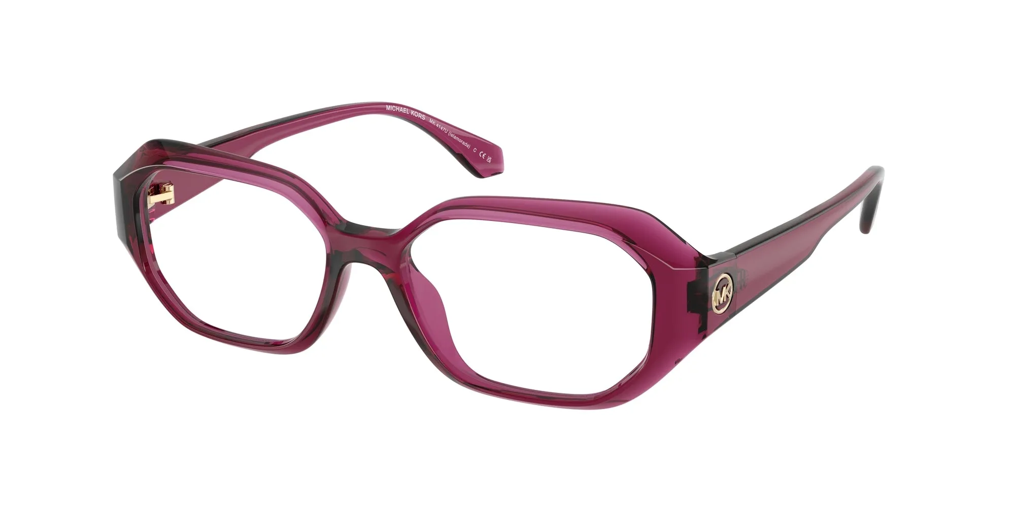 Michael Kors MK4147U ISLAMORADA 4020 Montature da vista Iniettato Rosa Geometrica Normale - immagine 1