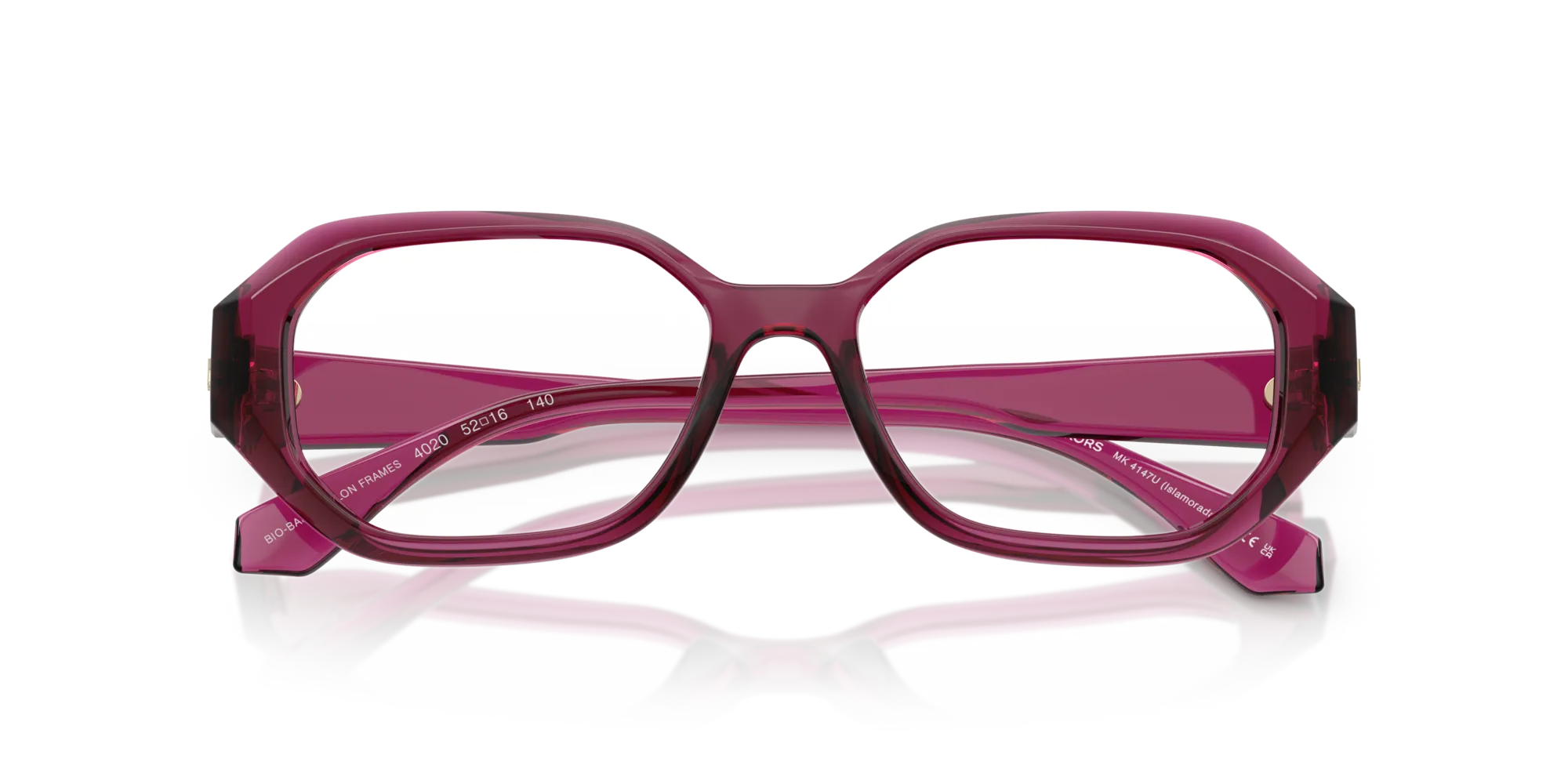 Michael Kors MK4147U ISLAMORADA 4020 Montature da vista Iniettato Rosa Geometrica Normale - immagine 2