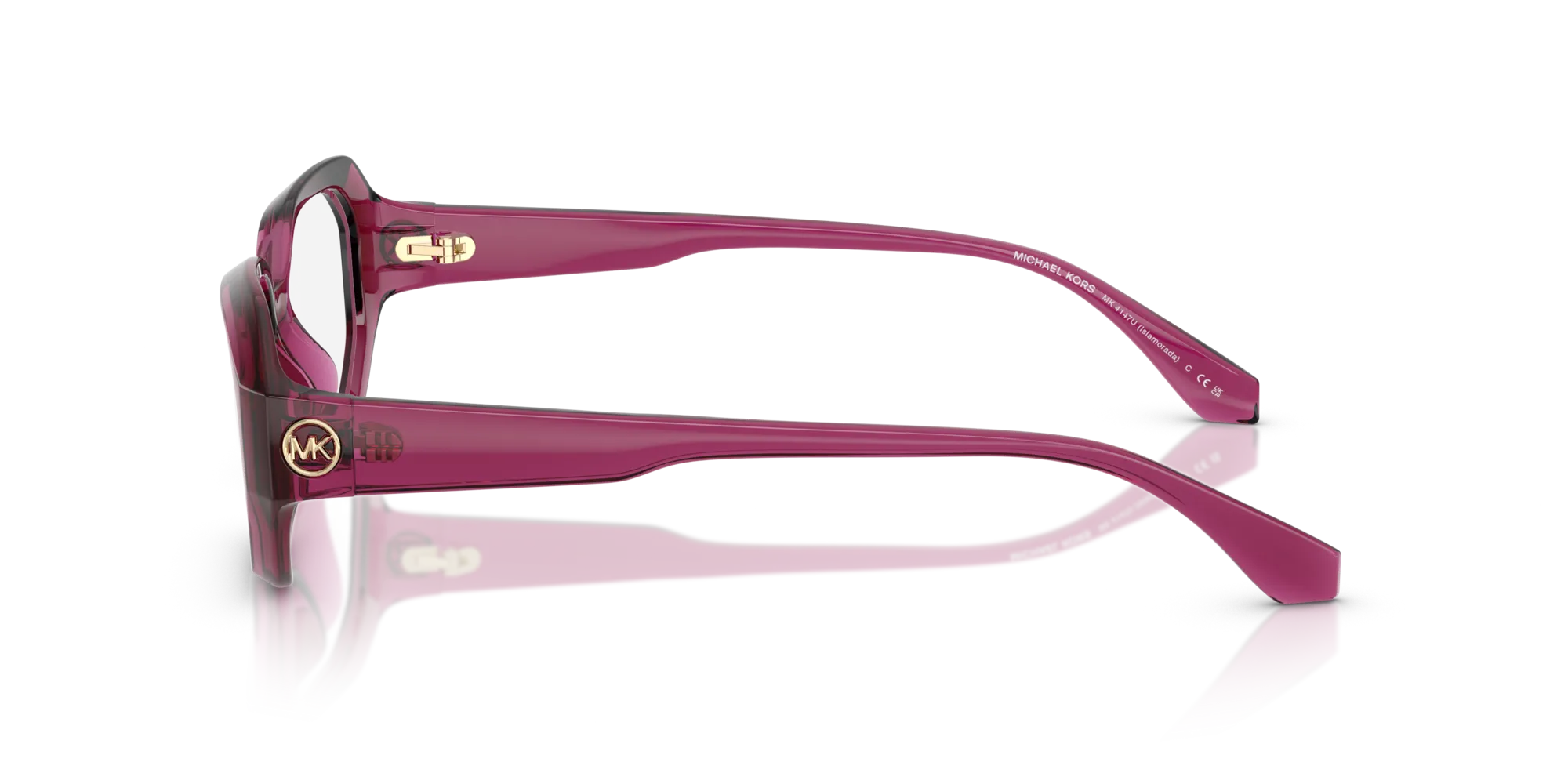 Michael Kors MK4147U ISLAMORADA 4020 Montature da vista Iniettato Rosa Geometrica Normale - immagine 4