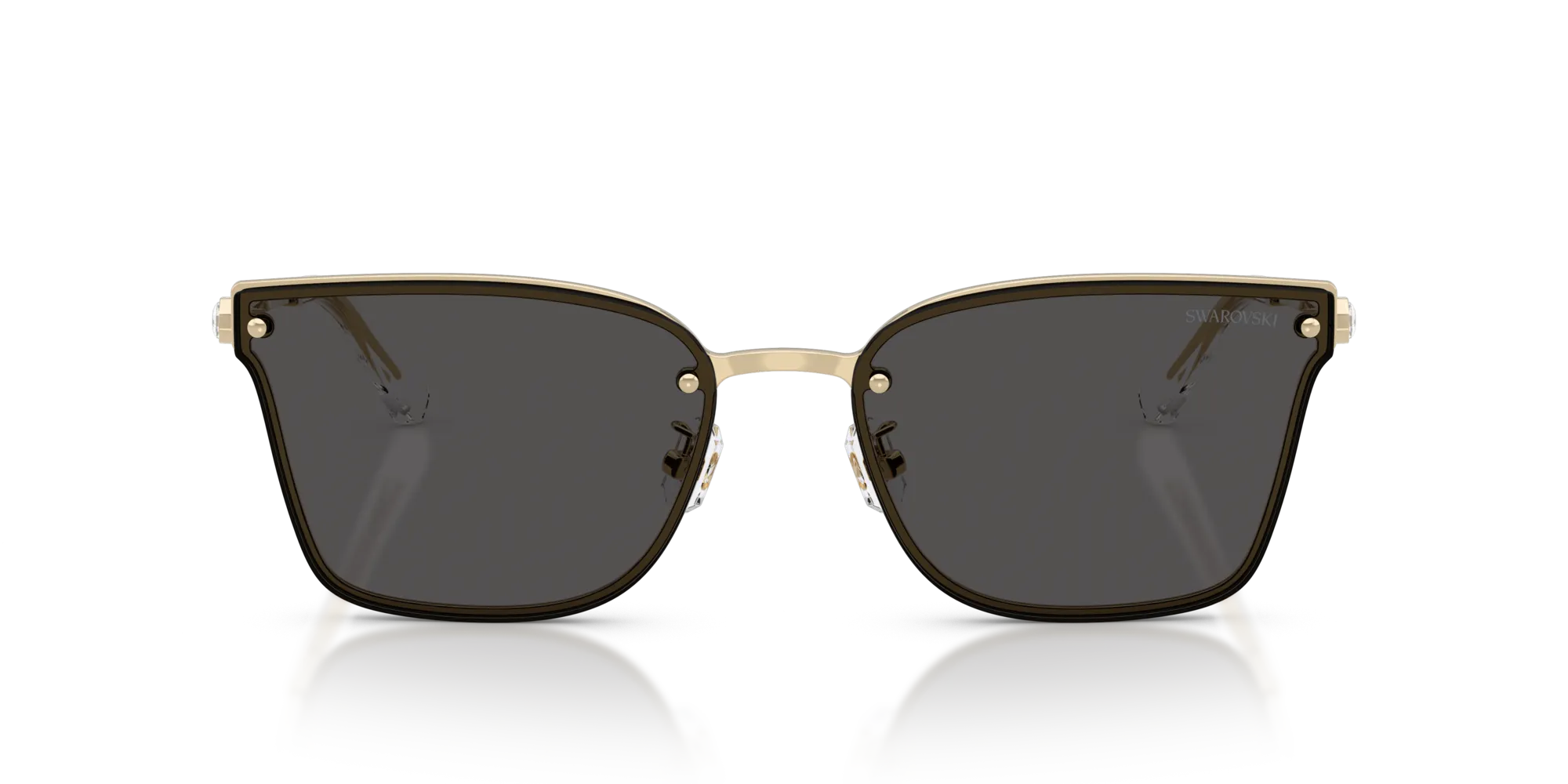 Swarovski SK7036D 401387 Occhiali da sole Metallo Oro Grigio Geometrica Normale - immagine 3