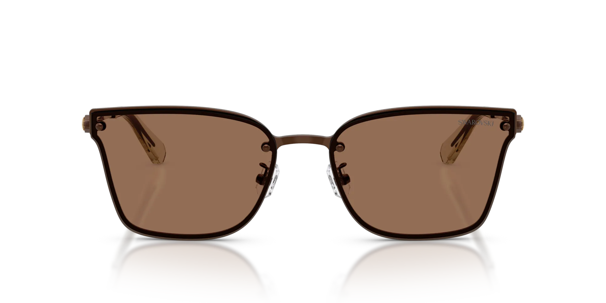 Swarovski SK7036D 400273 Occhiali da sole Metallo Marrone Marrone Geometrica Normale - immagine 3