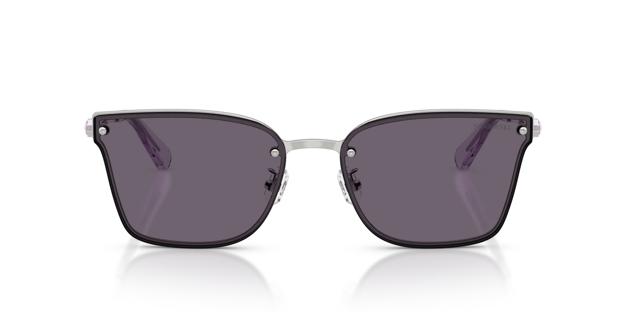 Swarovski SK7036D 40011A Occhiali da sole Metallo Argento Viola Geometrica Normale - immagine 3