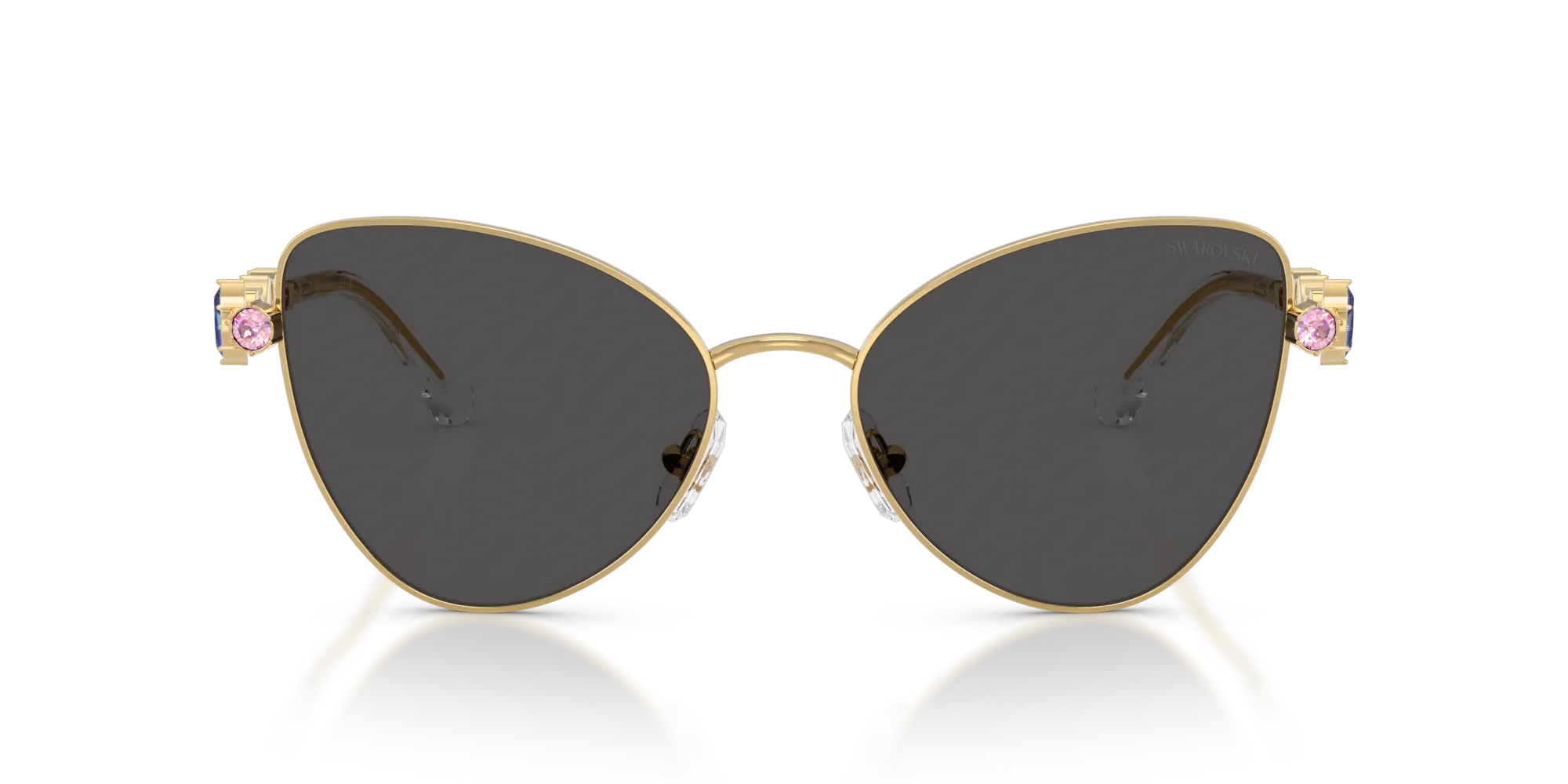 Swarovski SK7034 404M87 Occhiali da sole Metallo Oro Grigio Farfalla Normale - immagine 3