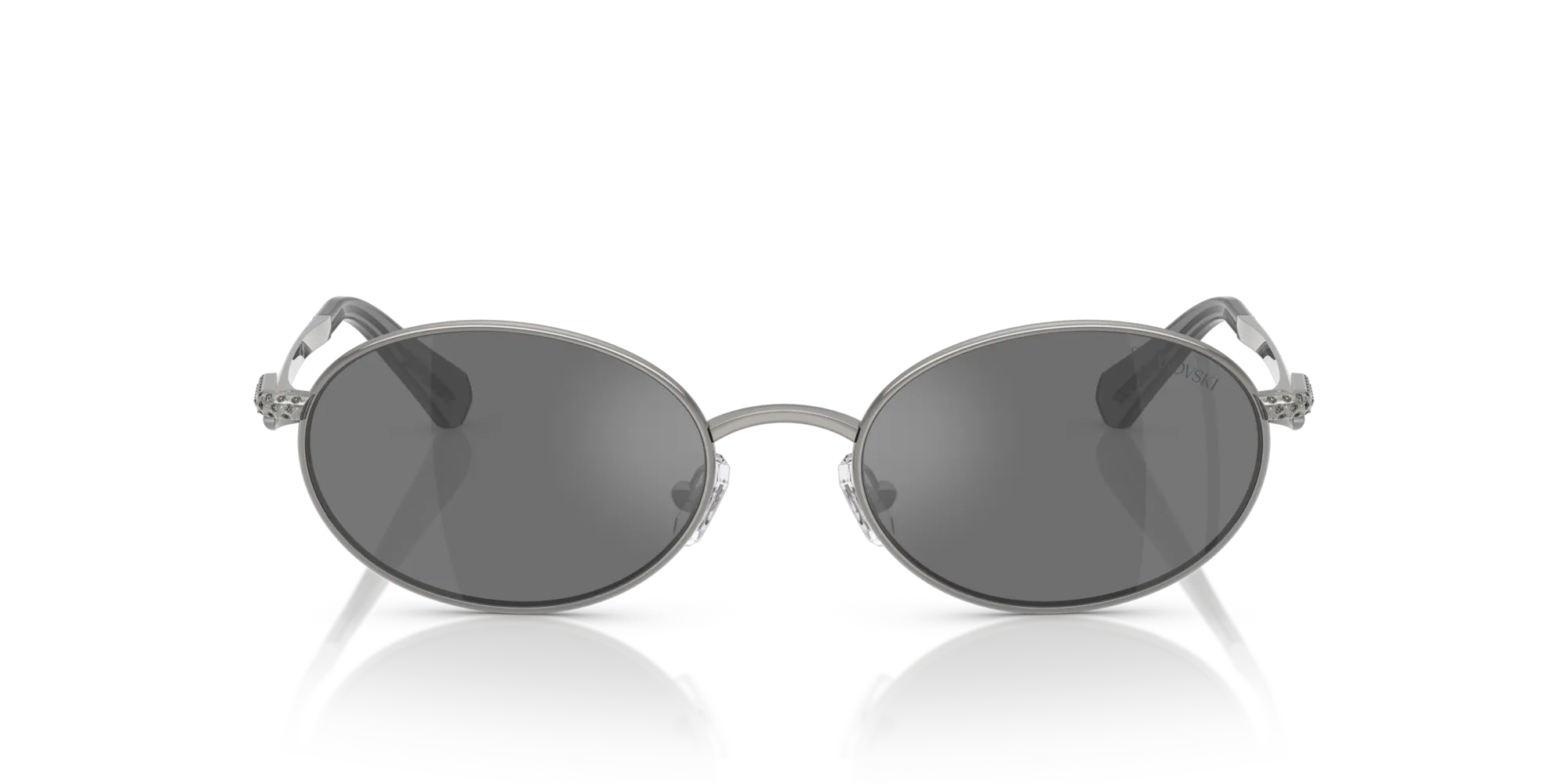 Swarovski SK7033 40096G Occhiali da sole Metallo Grigio Grigio Rotonda Specchiate - immagine 3