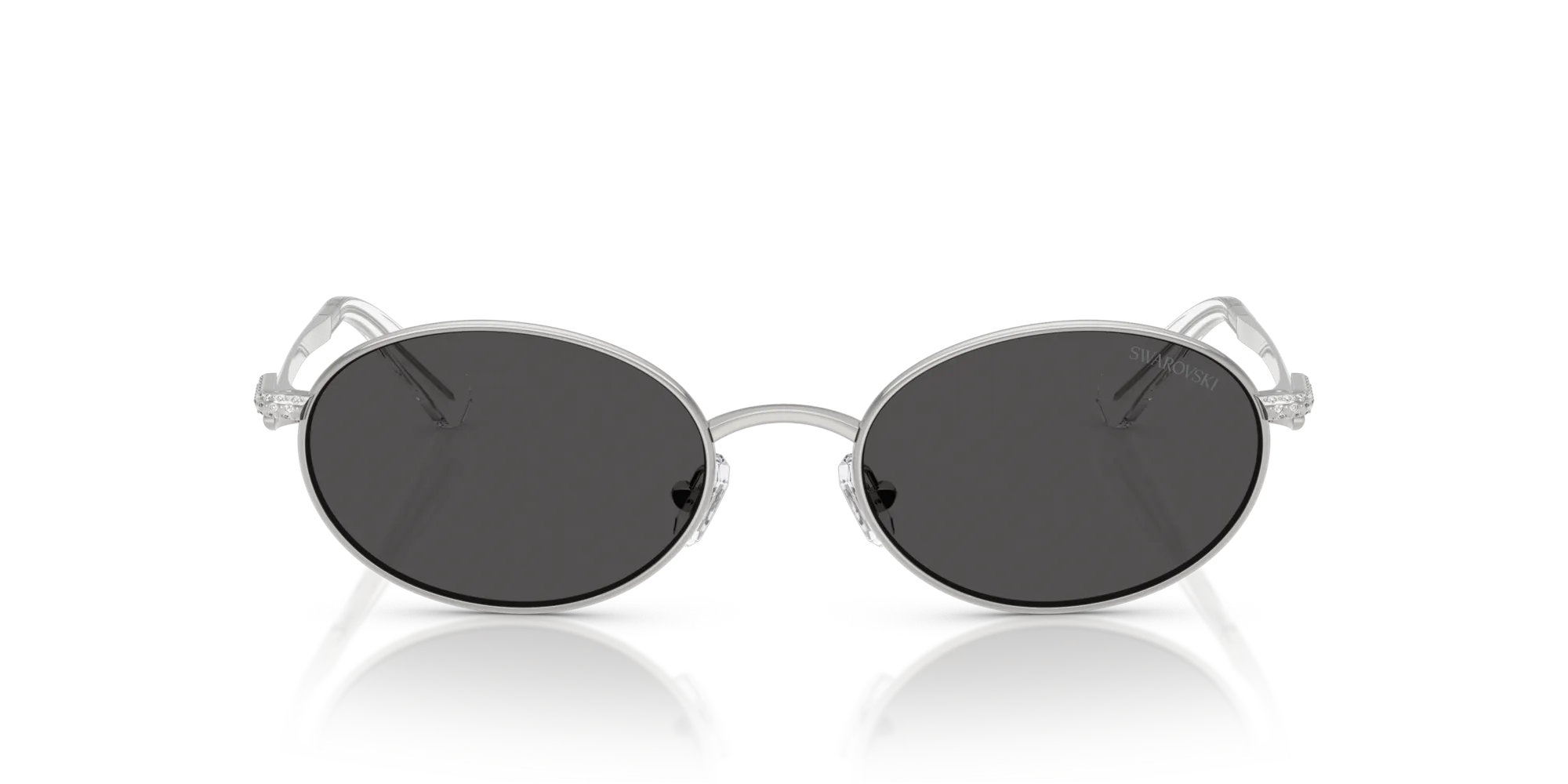 Swarovski SK7033 400187 Occhiali da sole Metallo Argento Grigio Rotonda Normale - immagine 3