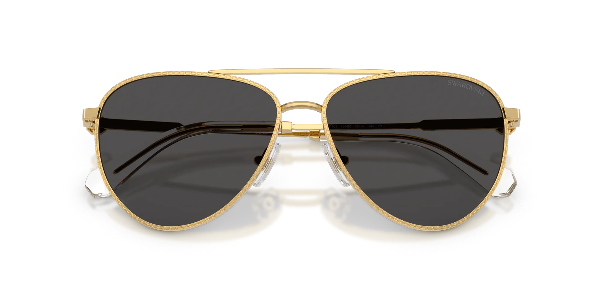 Swarovski SK7031 400487 Occhiali da sole Metallo Oro Grigio Pilot Normale - immagine 2