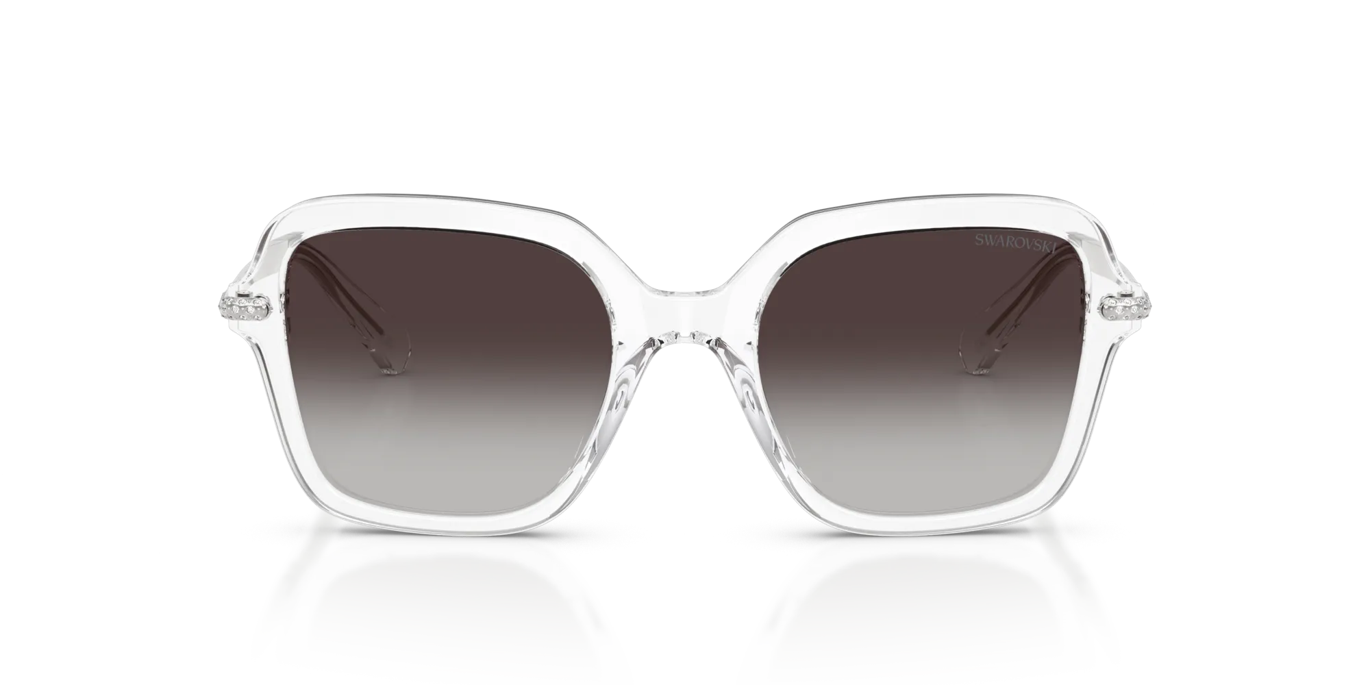 Swarovski SK6040 10278G Occhiali da sole Acetato Trasparente Grigio Geometrica Normale Sfumato - immagine 3