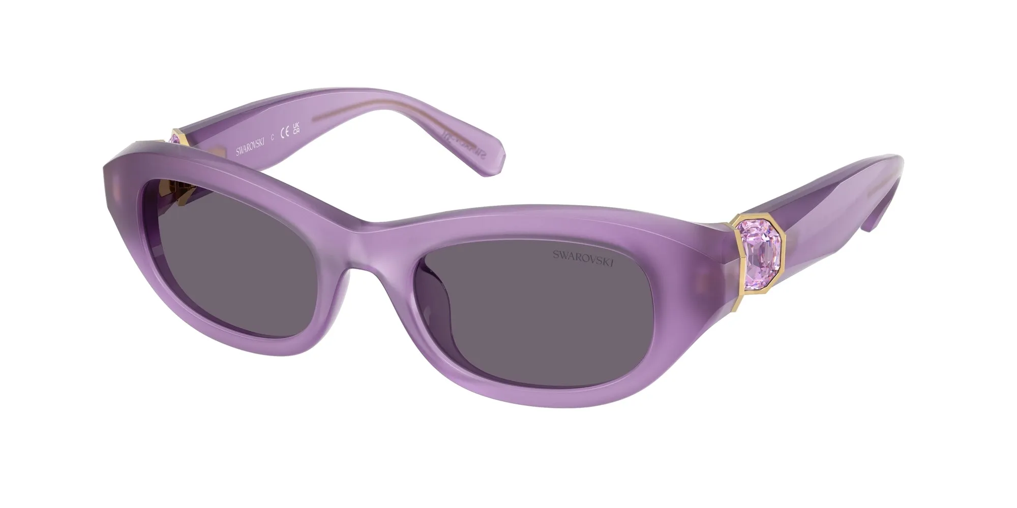 Swarovski SK6036U 10751A Occhiali da sole Acetato Viola Viola Pillow Normale - immagine 1
