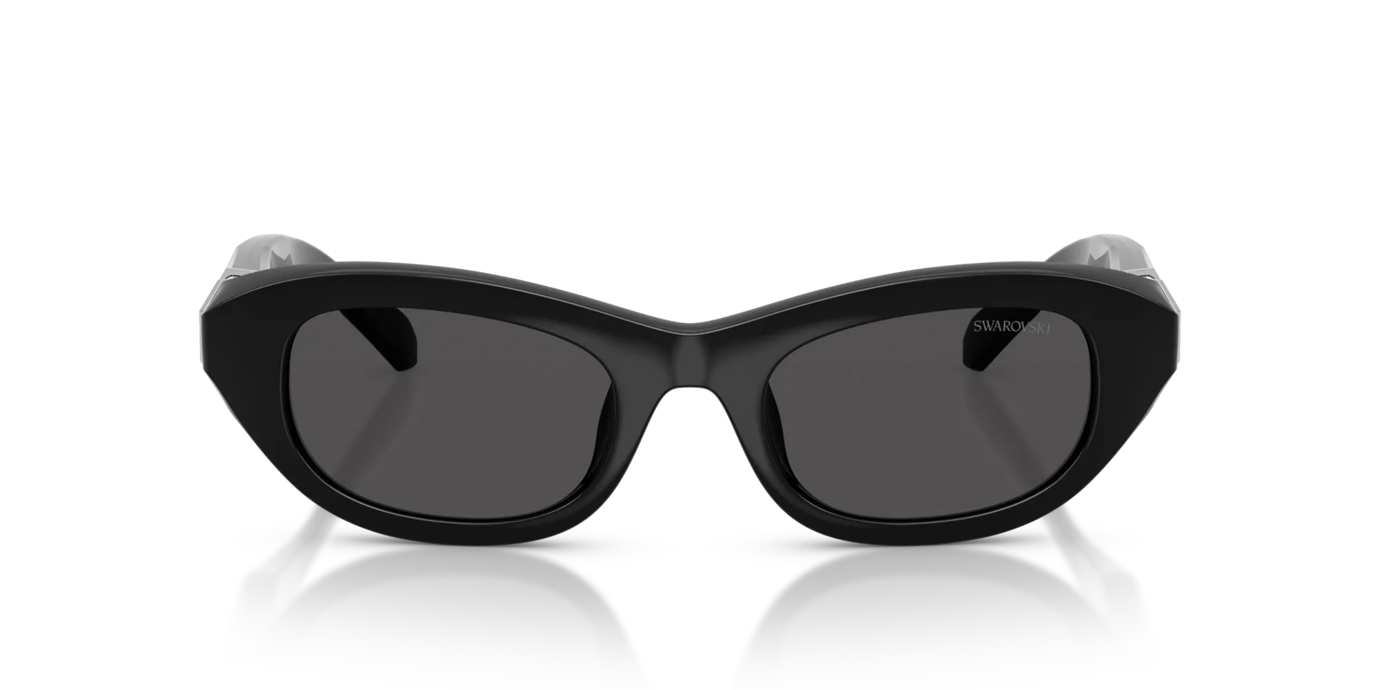 Swarovski SK6036U 103887 Occhiali da sole Acetato Nero Grigio Pillow Normale - immagine 3