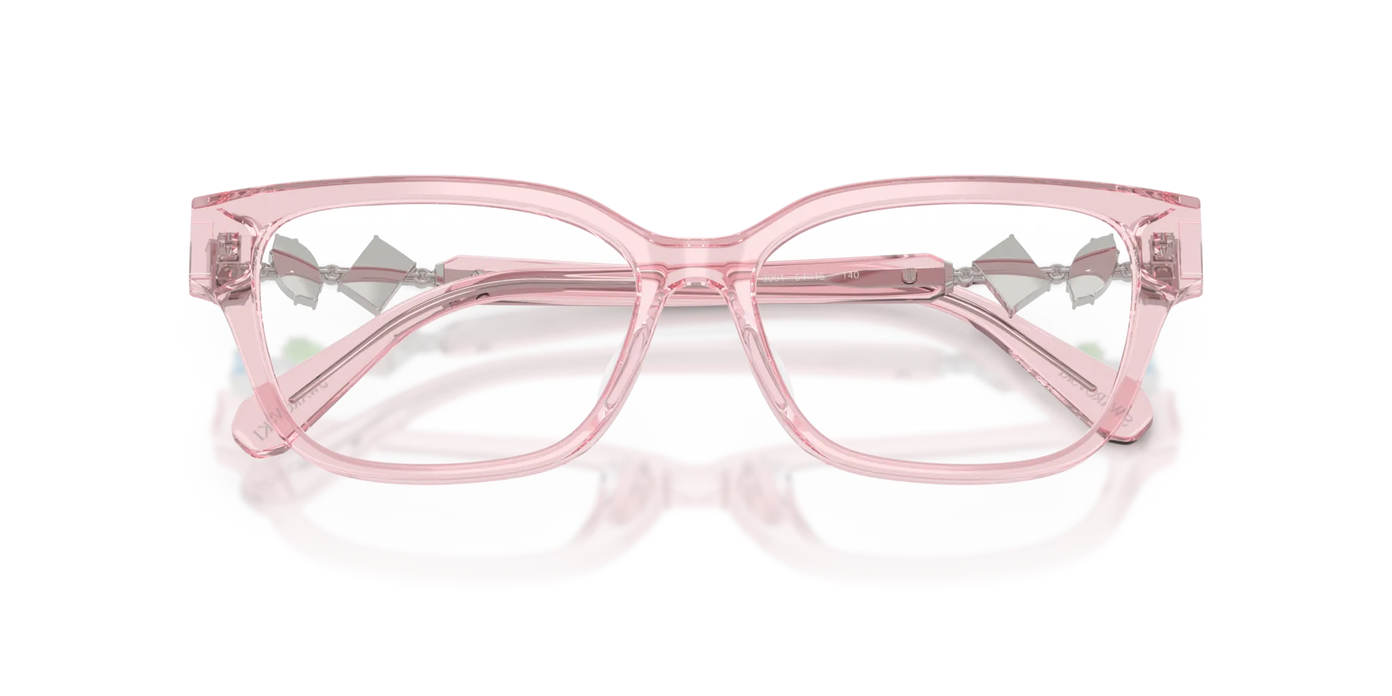 Swarovski SK2049D 3001 Montature da vista Acetato Rosa Pillow Normale - immagine 2