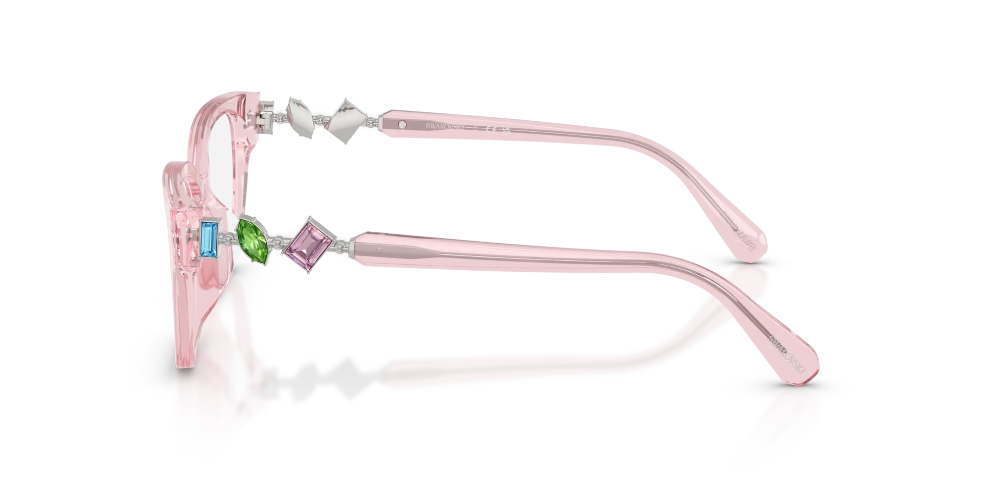 Swarovski SK2049D 3001 Montature da vista Acetato Rosa Pillow Normale - immagine 4