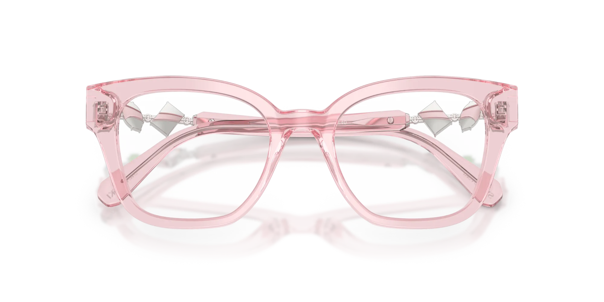 Swarovski SK2048 3001 Montature da vista Acetato Rosa Squadrata Normale - immagine 2