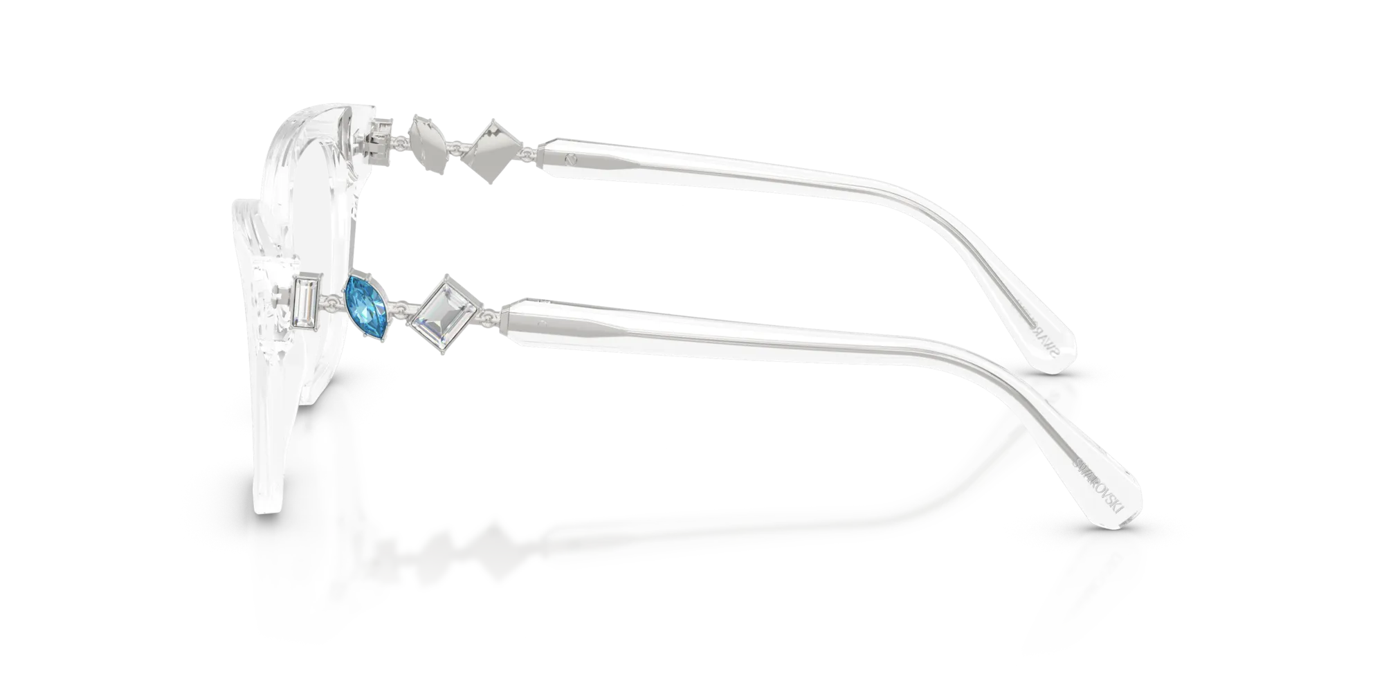 Swarovski SK2048 1027 Montature da vista Acetato Trasparente Squadrata Normale - immagine 4
