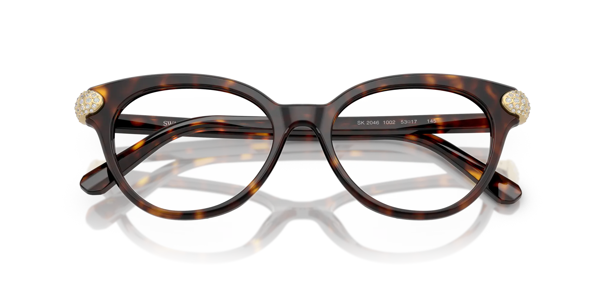 Swarovski SK2046 1002 Montature da vista Acetato Tartaruga Pantos Normale - immagine 2