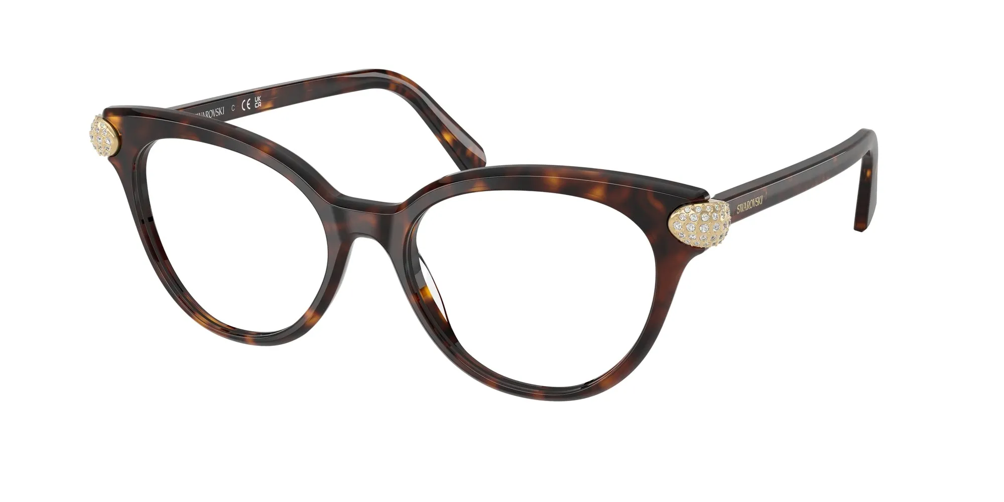 Swarovski SK2046 1002 Montature da vista Acetato Tartaruga Pantos Normale - immagine 1