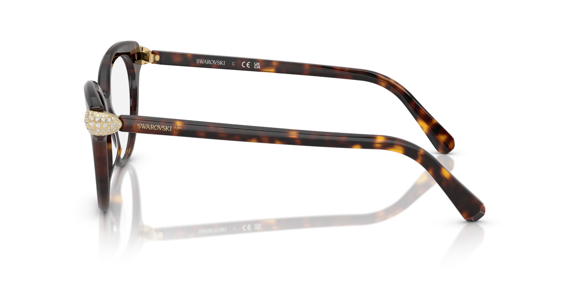 Swarovski SK2046 1002 Montature da vista Acetato Tartaruga Pantos Normale - immagine 4