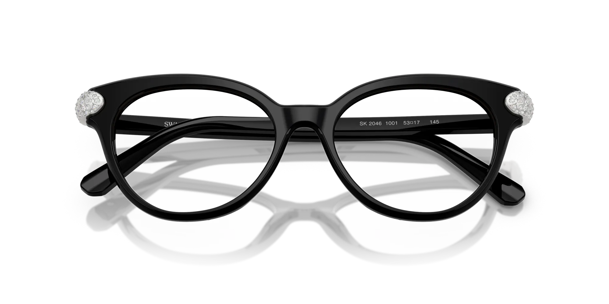 Swarovski SK2046 1001 Montature da vista Acetato Nero Pantos Normale - immagine 2