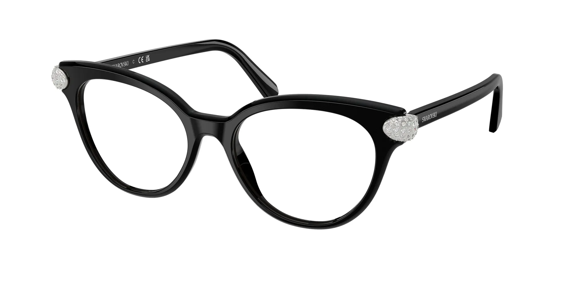 Swarovski SK2046 1001 Montature da vista Acetato Nero Pantos Normale - immagine 1