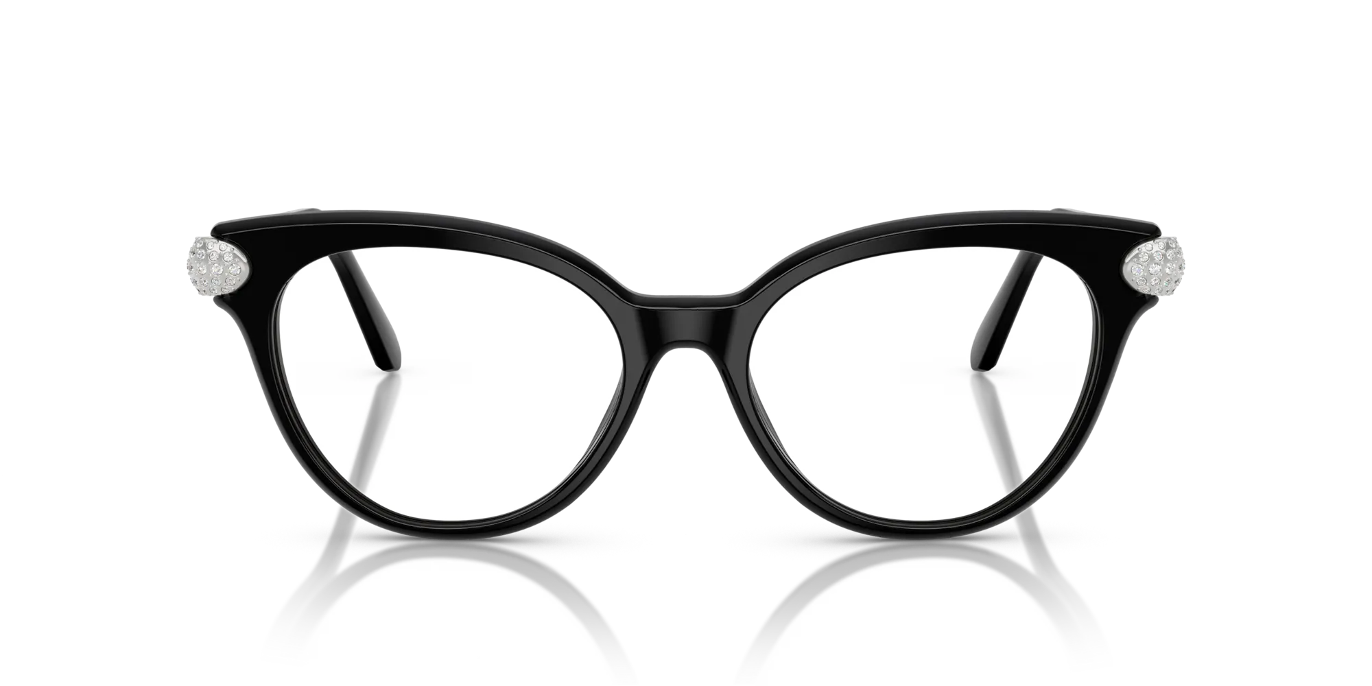 Swarovski SK2046 1001 Montature da vista Acetato Nero Pantos Normale - immagine 3