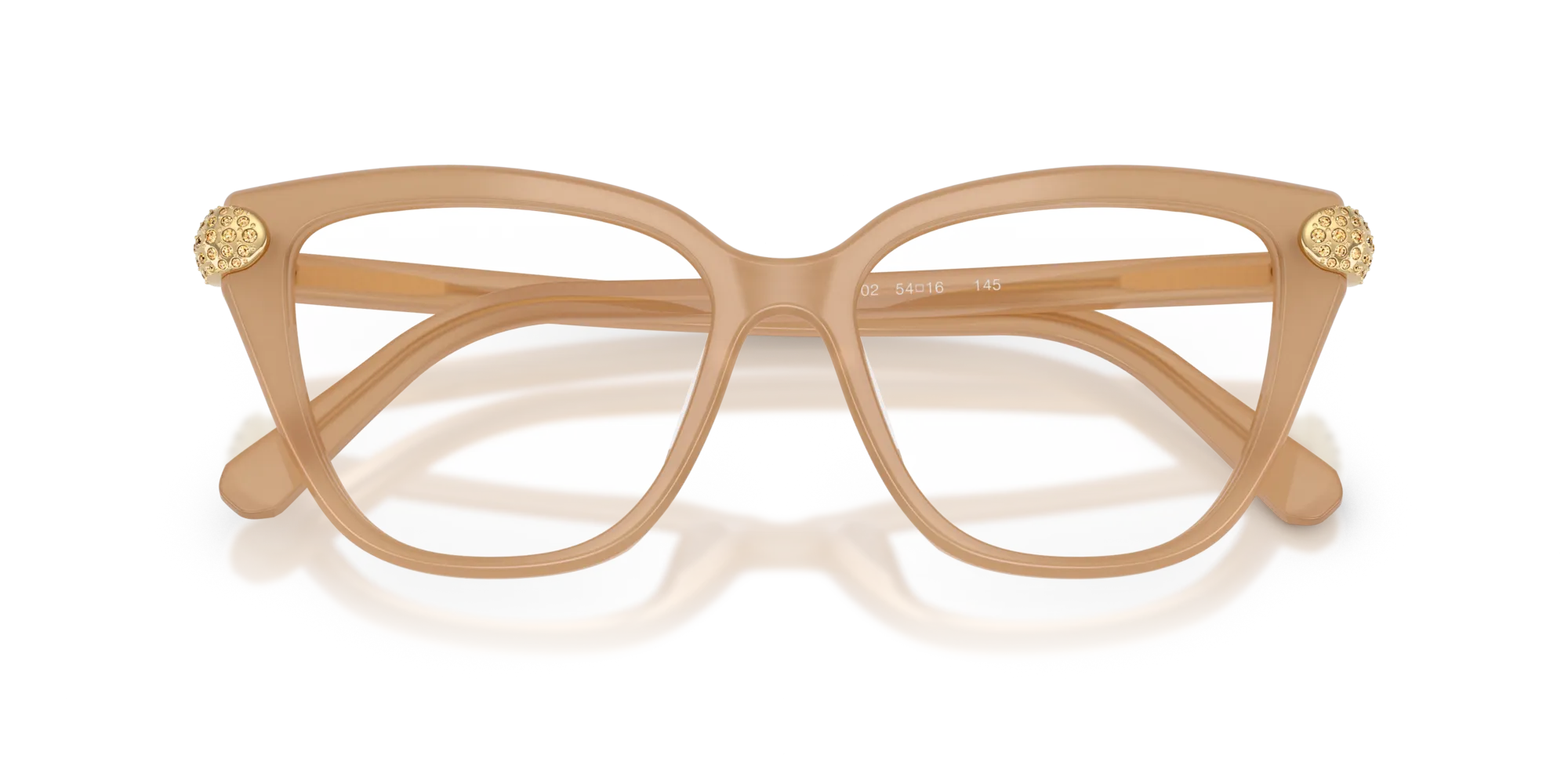 Swarovski SK2045 2002 Montature da vista Acetato Beige Cat Eye Normale - immagine 2