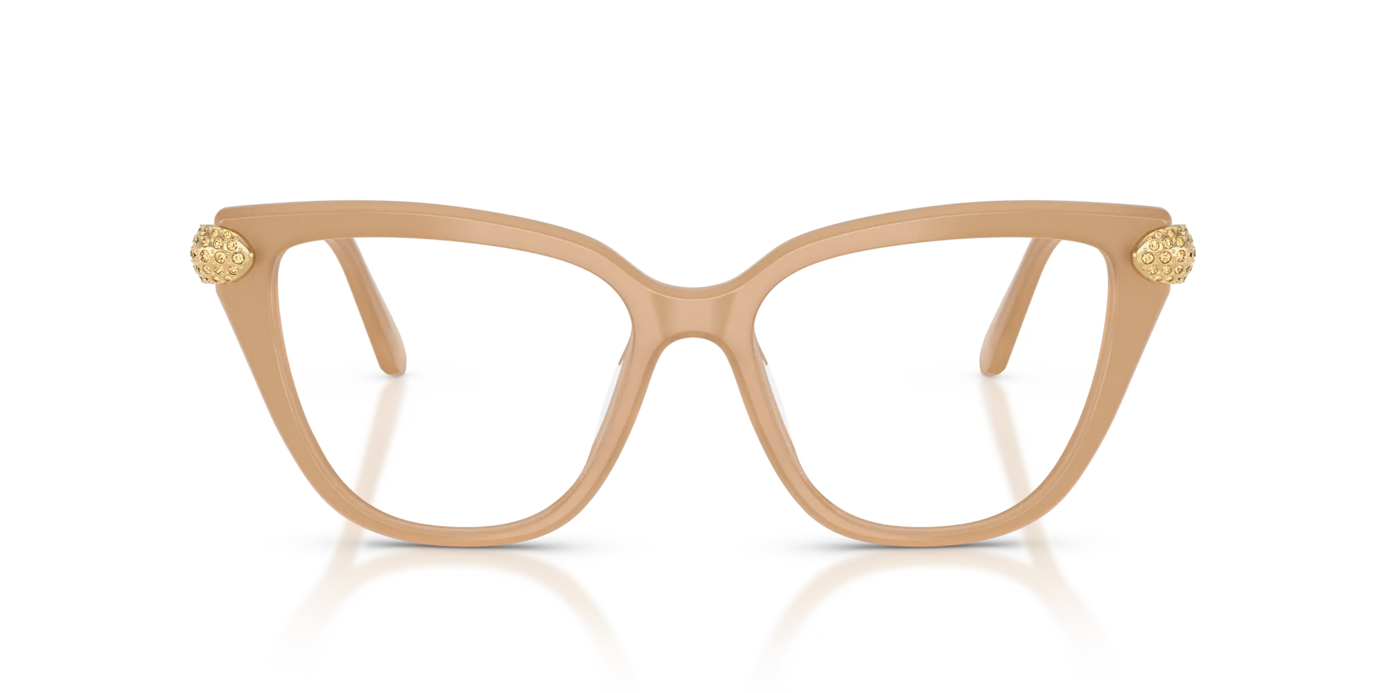 Swarovski SK2045 2002 Montature da vista Acetato Beige Cat Eye Normale - immagine 3