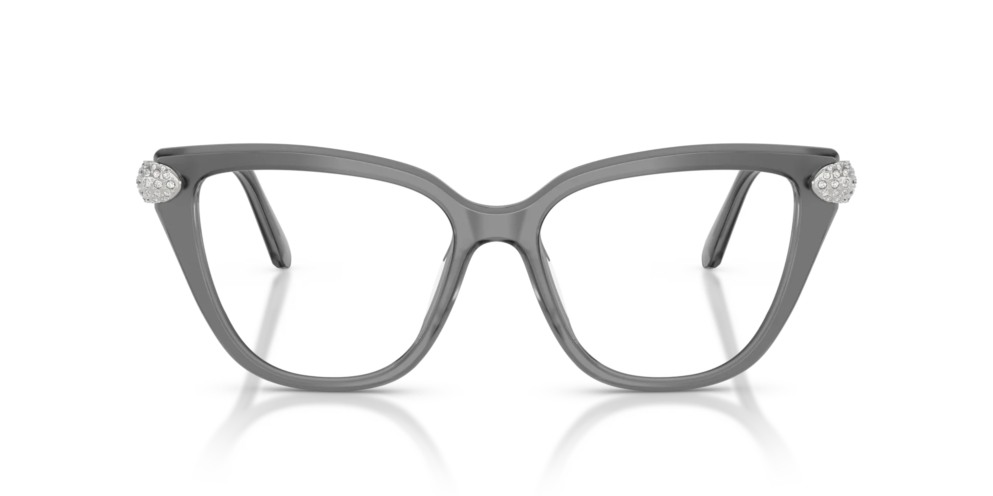 Swarovski SK2045 1072 Montature da vista Acetato Grigio Cat Eye Normale - immagine 3