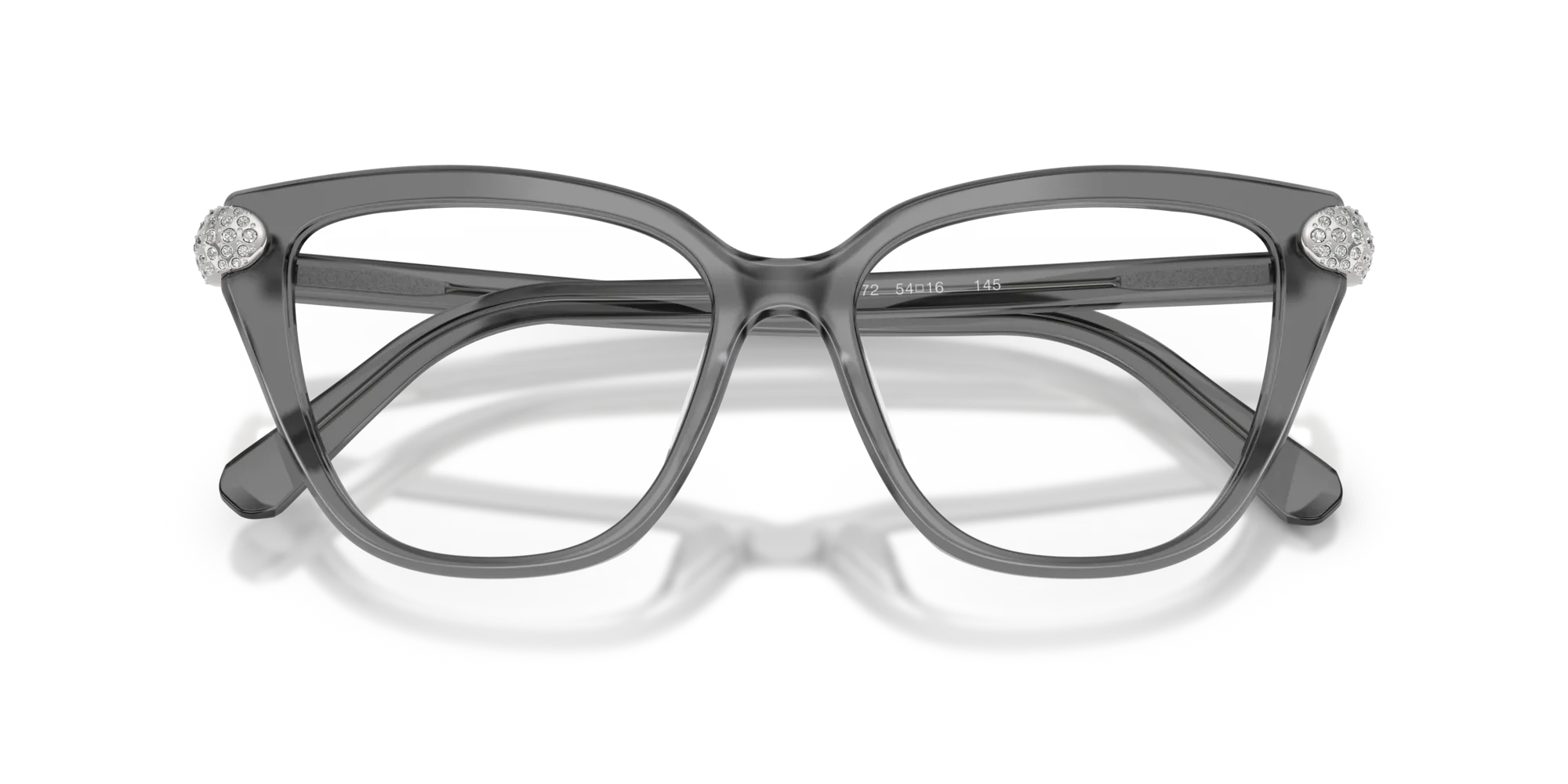 Swarovski SK2045 1072 Montature da vista Acetato Grigio Cat Eye Normale - immagine 2
