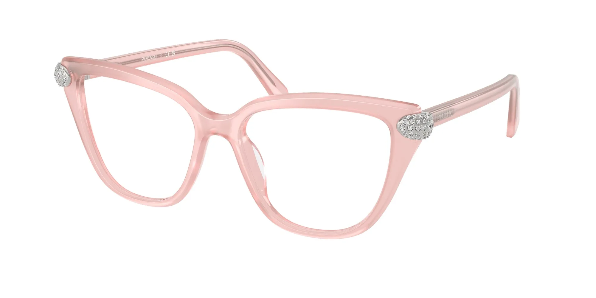 Swarovski SK2045 1041 Montature da vista Acetato Rosa Cat Eye Normale - immagine 1