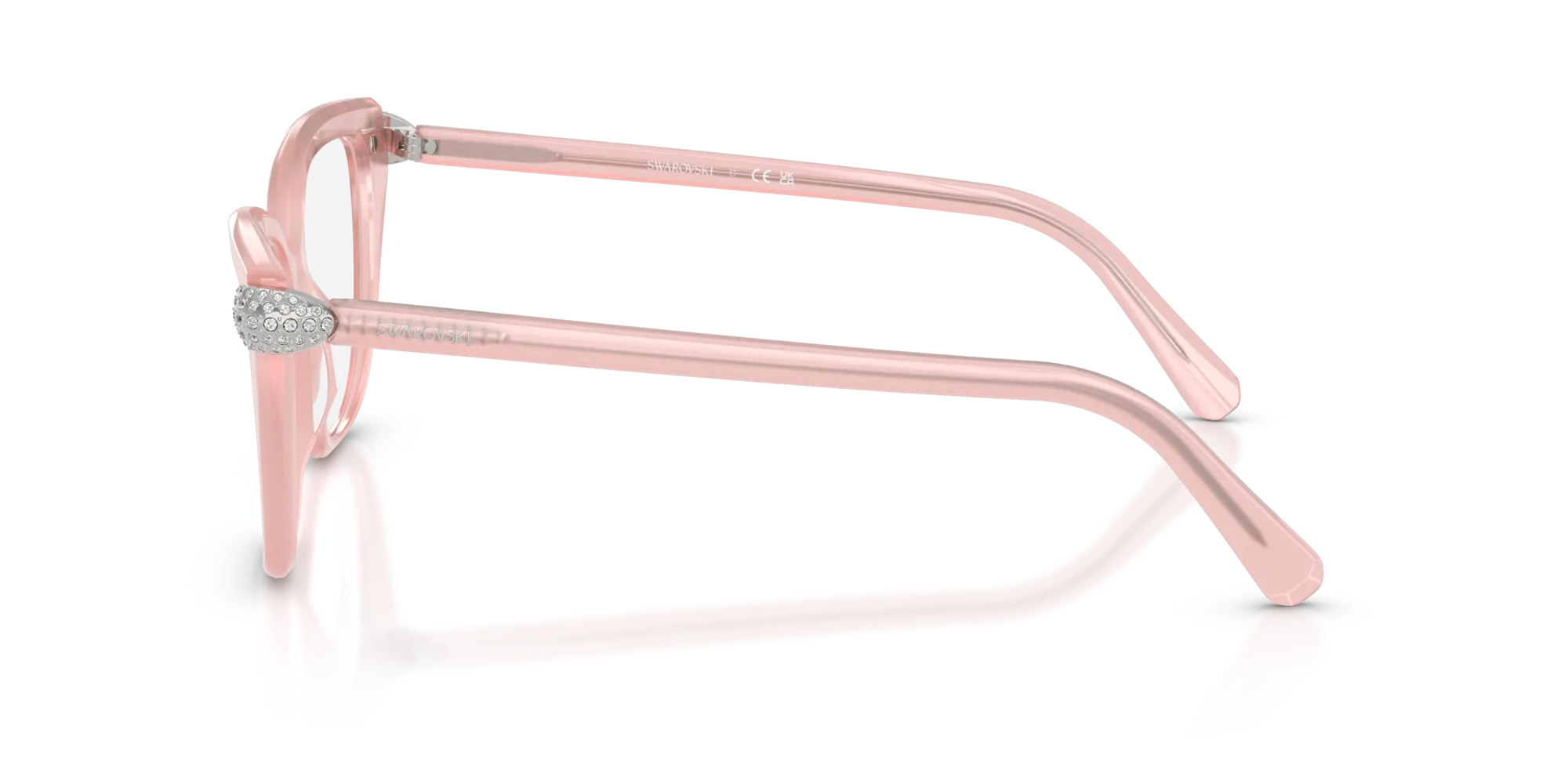 Swarovski SK2045 1041 Montature da vista Acetato Rosa Cat Eye Normale - immagine 4