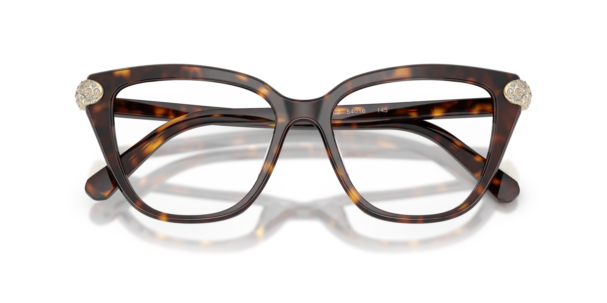 Swarovski SK2045 1002 Montature da vista Acetato Tartaruga Cat Eye Normale - immagine 2