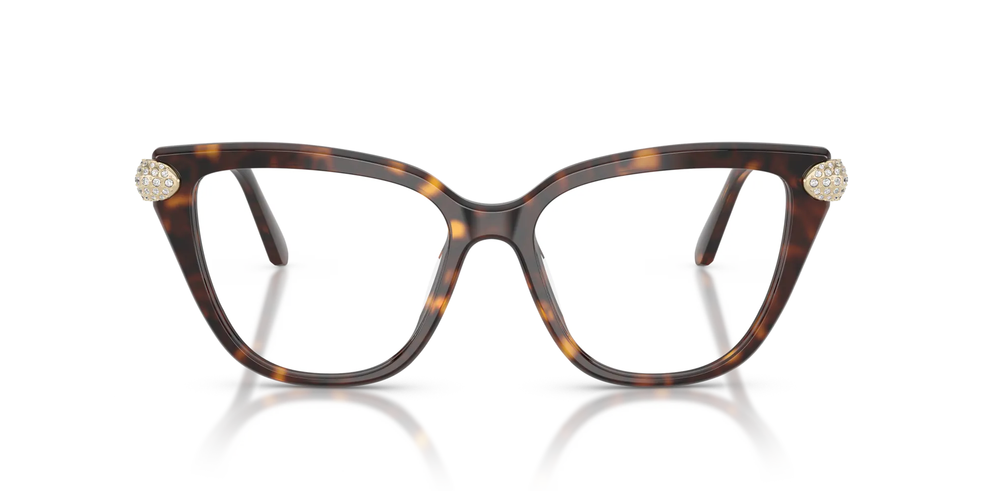 Swarovski SK2045 1002 Montature da vista Acetato Tartaruga Cat Eye Normale - immagine 3