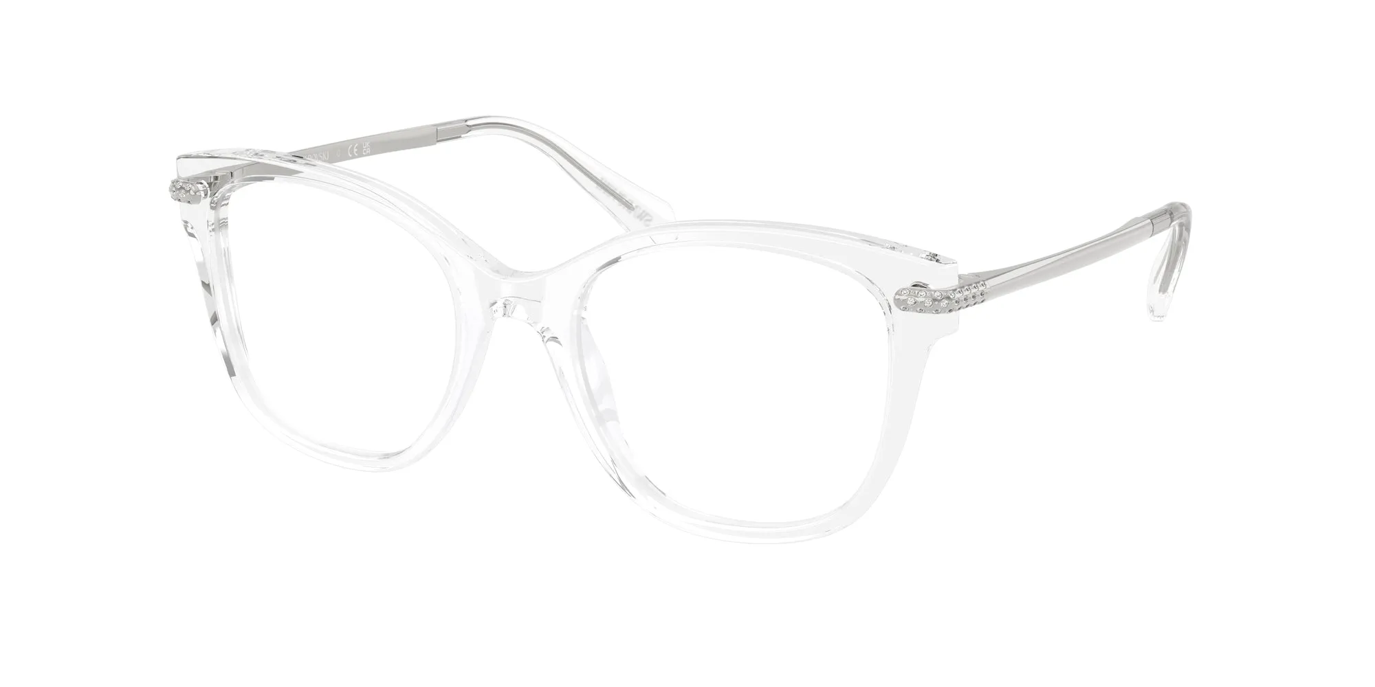 Swarovski SK2044 1027 Montature da vista Acetato Trasparente Squadrata Normale - immagine 1