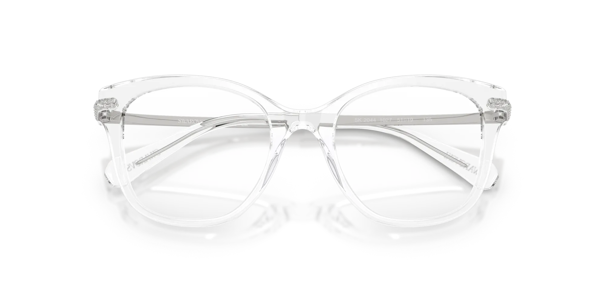 Swarovski SK2044 1027 Montature da vista Acetato Trasparente Squadrata Normale - immagine 2