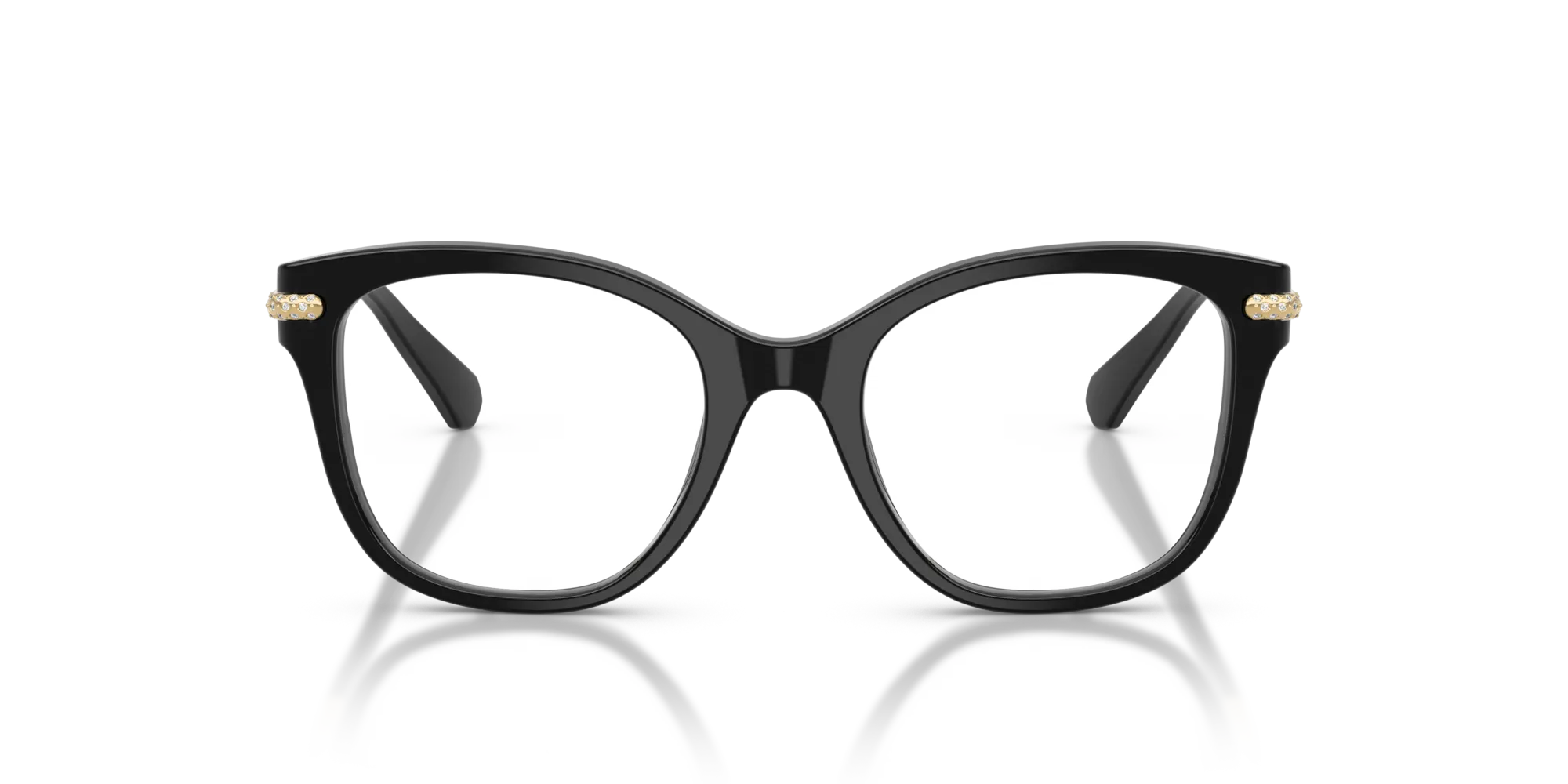 Swarovski SK2044 1001 Montature da vista Acetato Nero Squadrata Normale - immagine 3