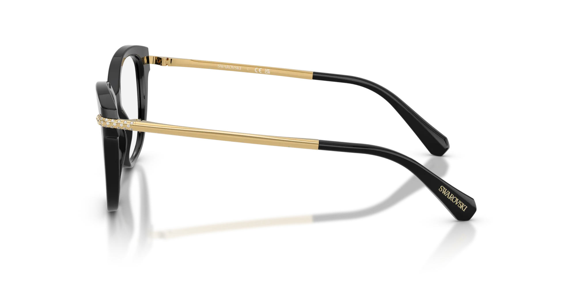 Swarovski SK2044 1001 Montature da vista Acetato Nero Squadrata Normale - immagine 4