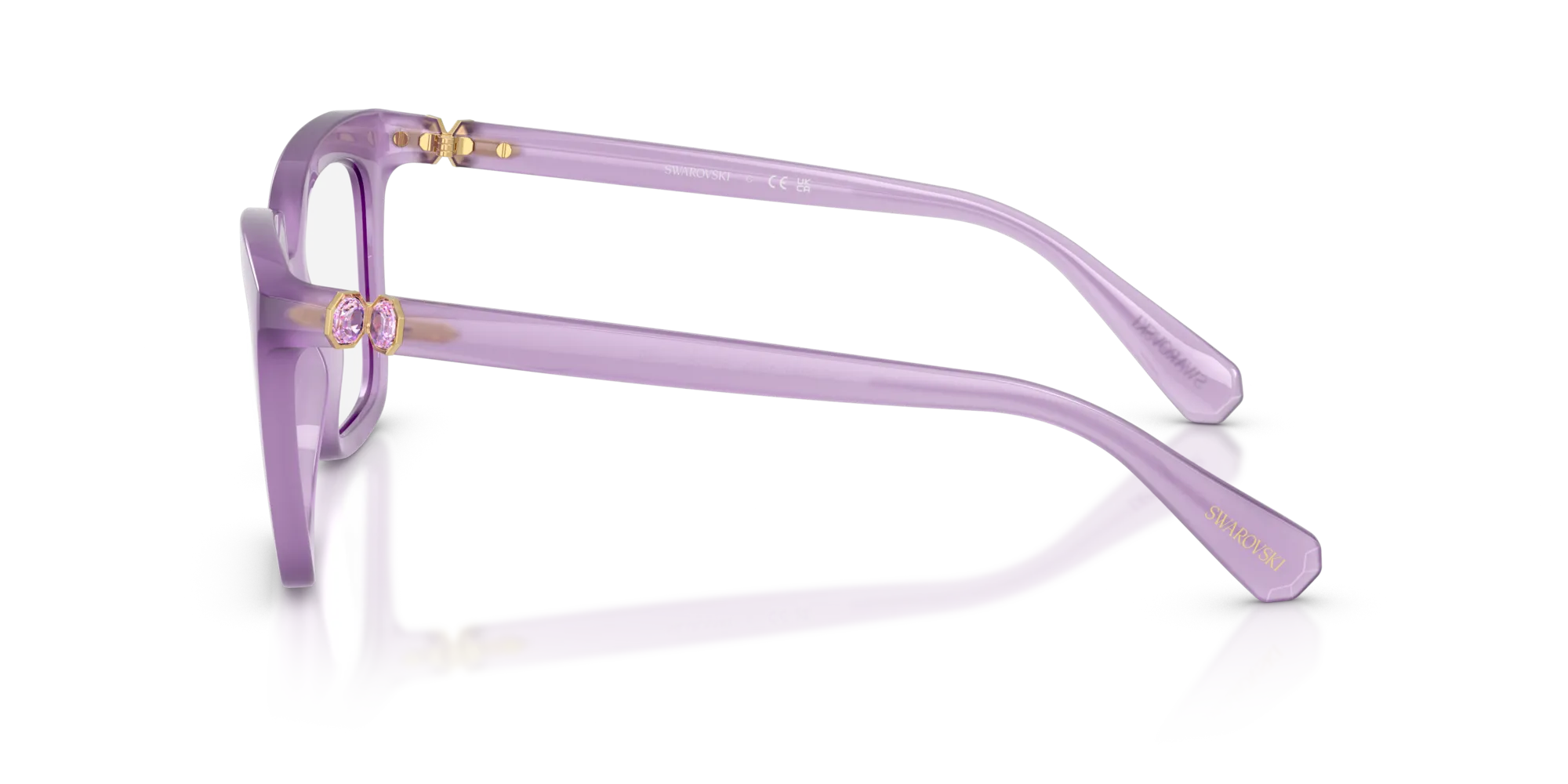 Swarovski SK2043 1075 Montature da vista Acetato Viola Squadrata Normale - immagine 4