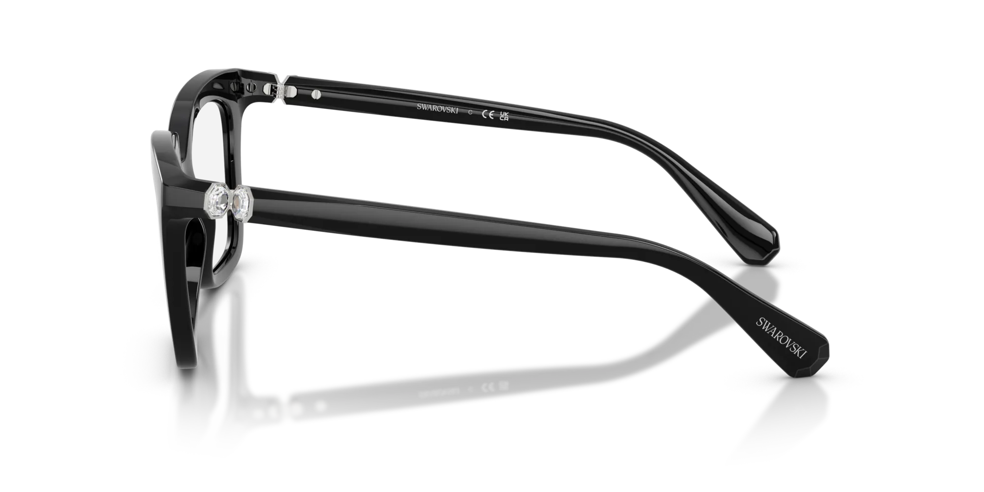 Swarovski SK2043 1038 Montature da vista Acetato Nero Squadrata Normale - immagine 4