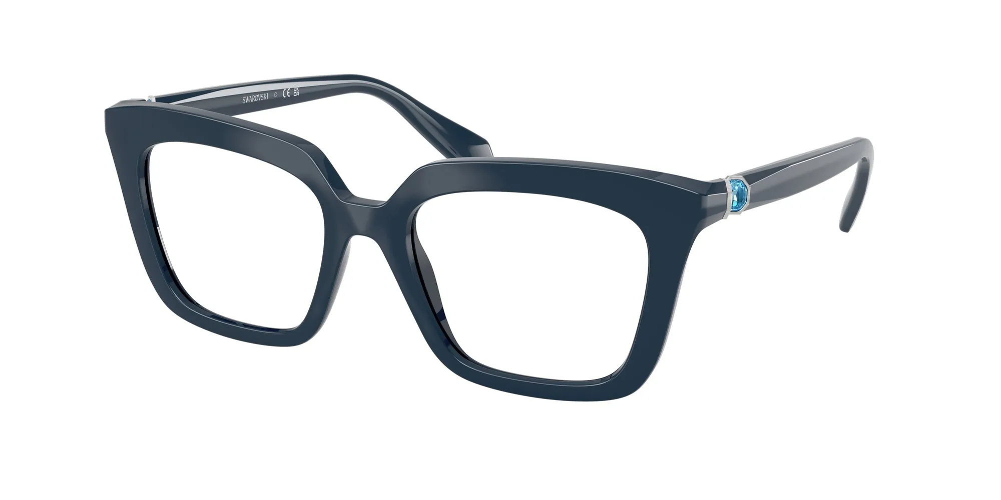 Swarovski SK2043 1004 Montature da vista Acetato Blu Squadrata Normale - immagine 1
