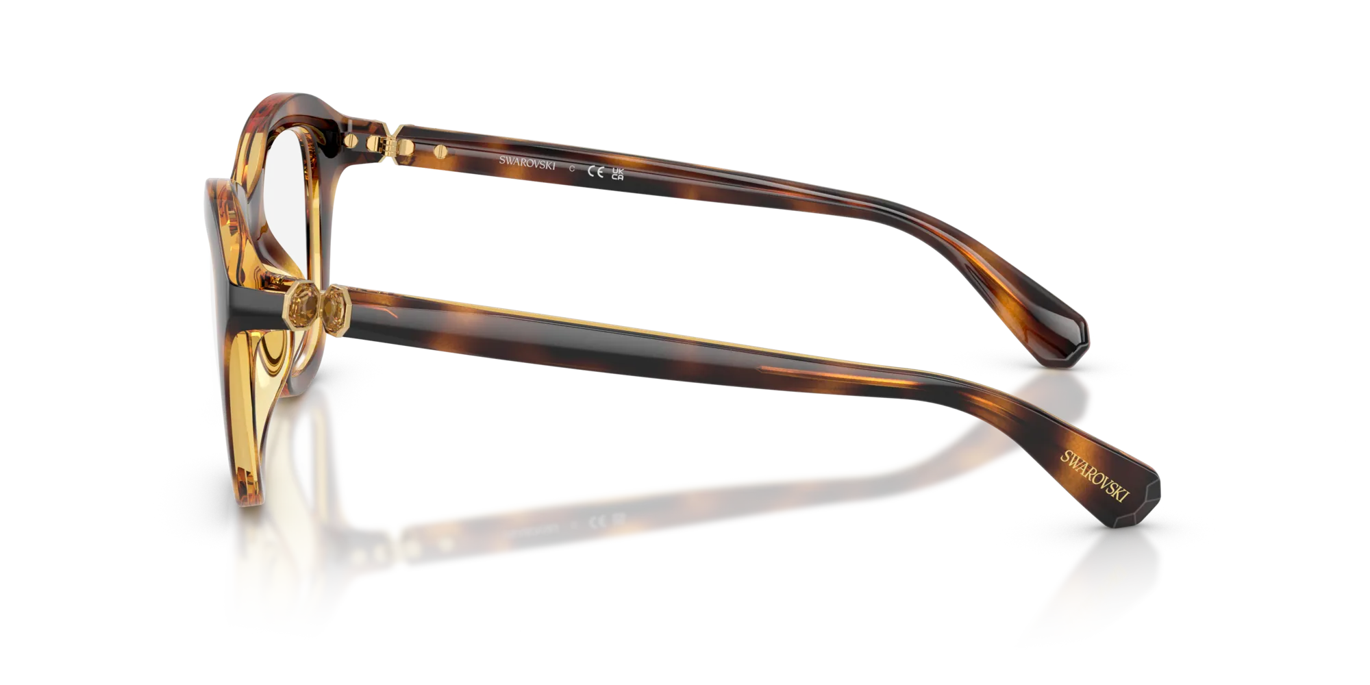 Swarovski SK2042U 1002 Montature da vista Iniettato Tartaruga Cat Eye Normale - immagine 4