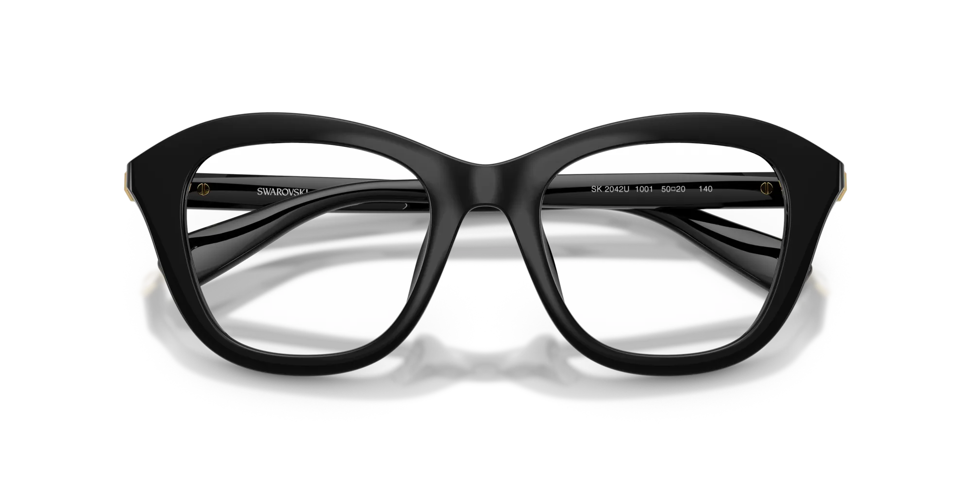 Swarovski SK2042U 1001 Montature da vista Iniettato Nero Cat Eye Normale - immagine 2
