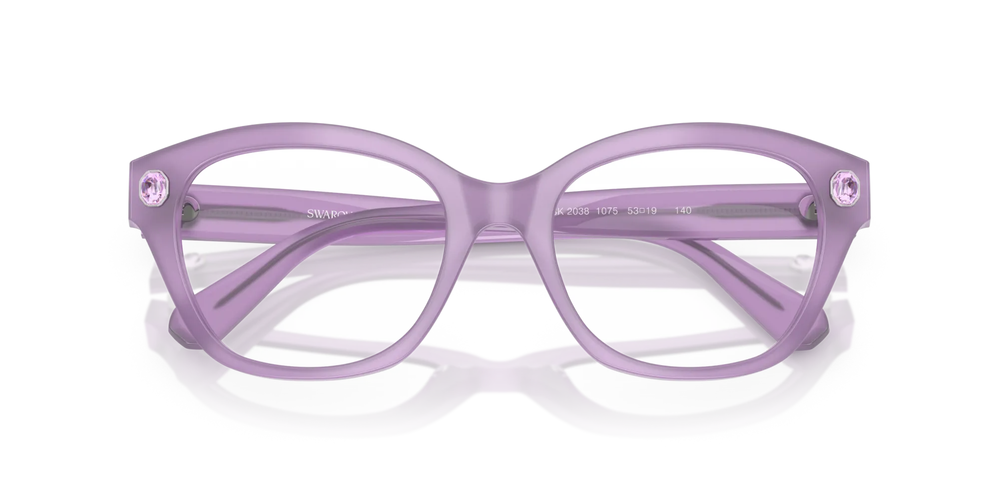 Swarovski SK2038 1075 Montature da vista Acetato Viola Pillow Normale - immagine 2