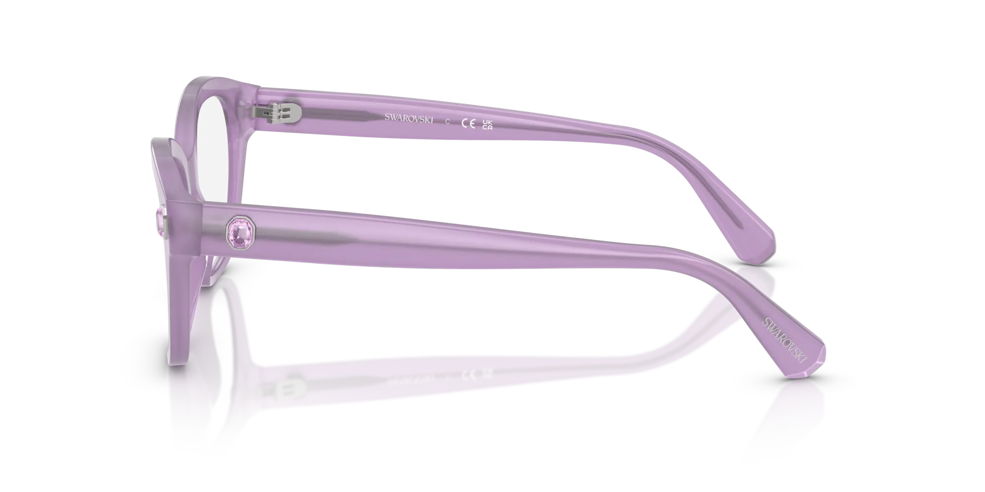 Swarovski SK2038 1075 Montature da vista Acetato Viola Pillow Normale - immagine 4
