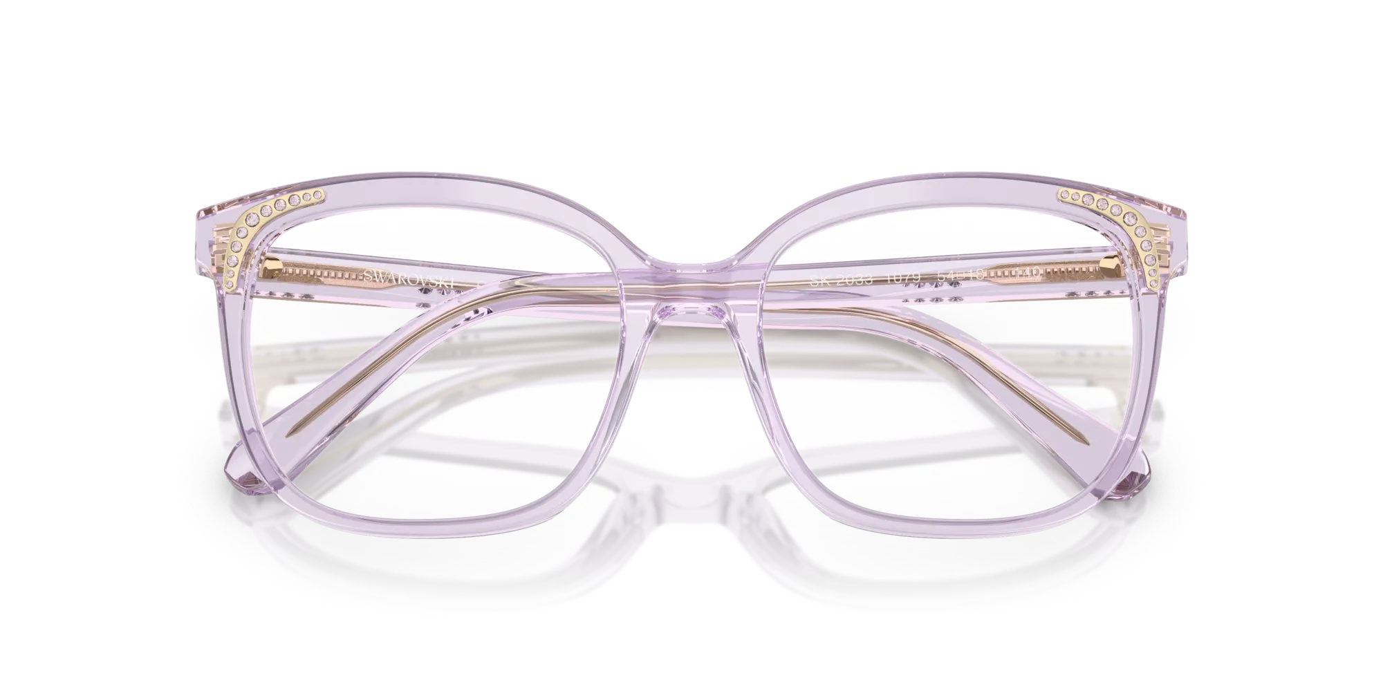 Swarovski SK2033 1079 Montature da vista Acetato Viola Farfalla Normale - immagine 2