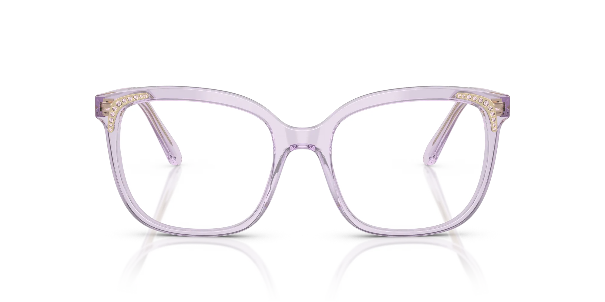 Swarovski SK2033 1079 Montature da vista Acetato Viola Farfalla Normale - immagine 3