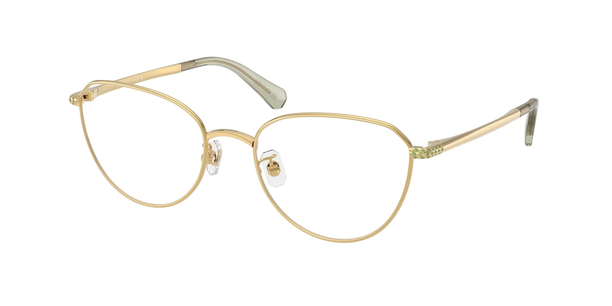 Swarovski SK1029D 4017 Montature da vista Metallo Oro Rotonda Normale - immagine 1