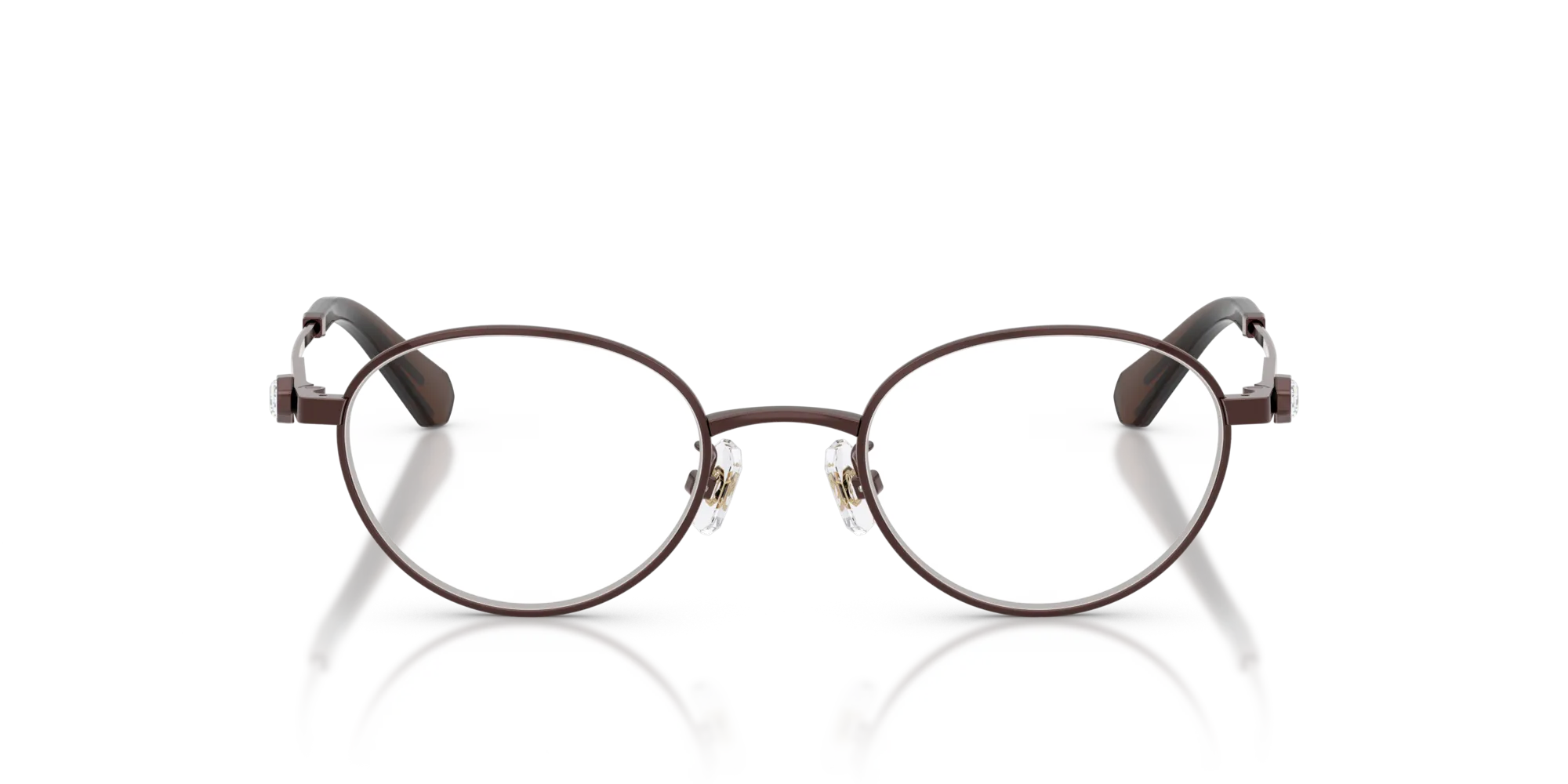 Swarovski SK1028TD 4041 Montature da vista Titanio Marrone Rotonda Normale - immagine 3