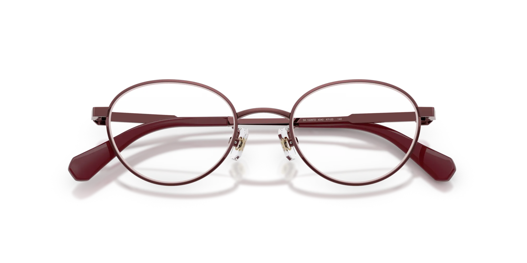 Swarovski SK1028TD 4040 Montature da vista Titanio Viola Rotonda Normale - immagine 2