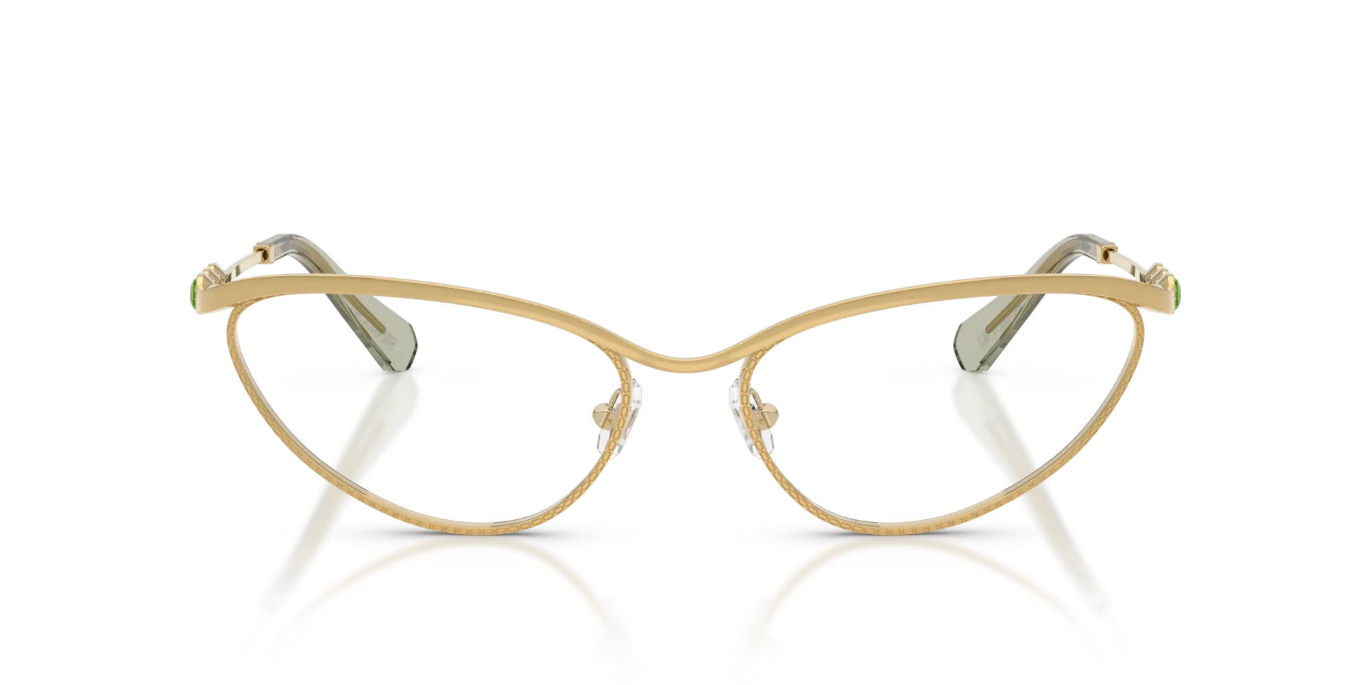 Swarovski SK1027 4036 Montature da vista Metallo Oro Cat Eye Normale - immagine 3