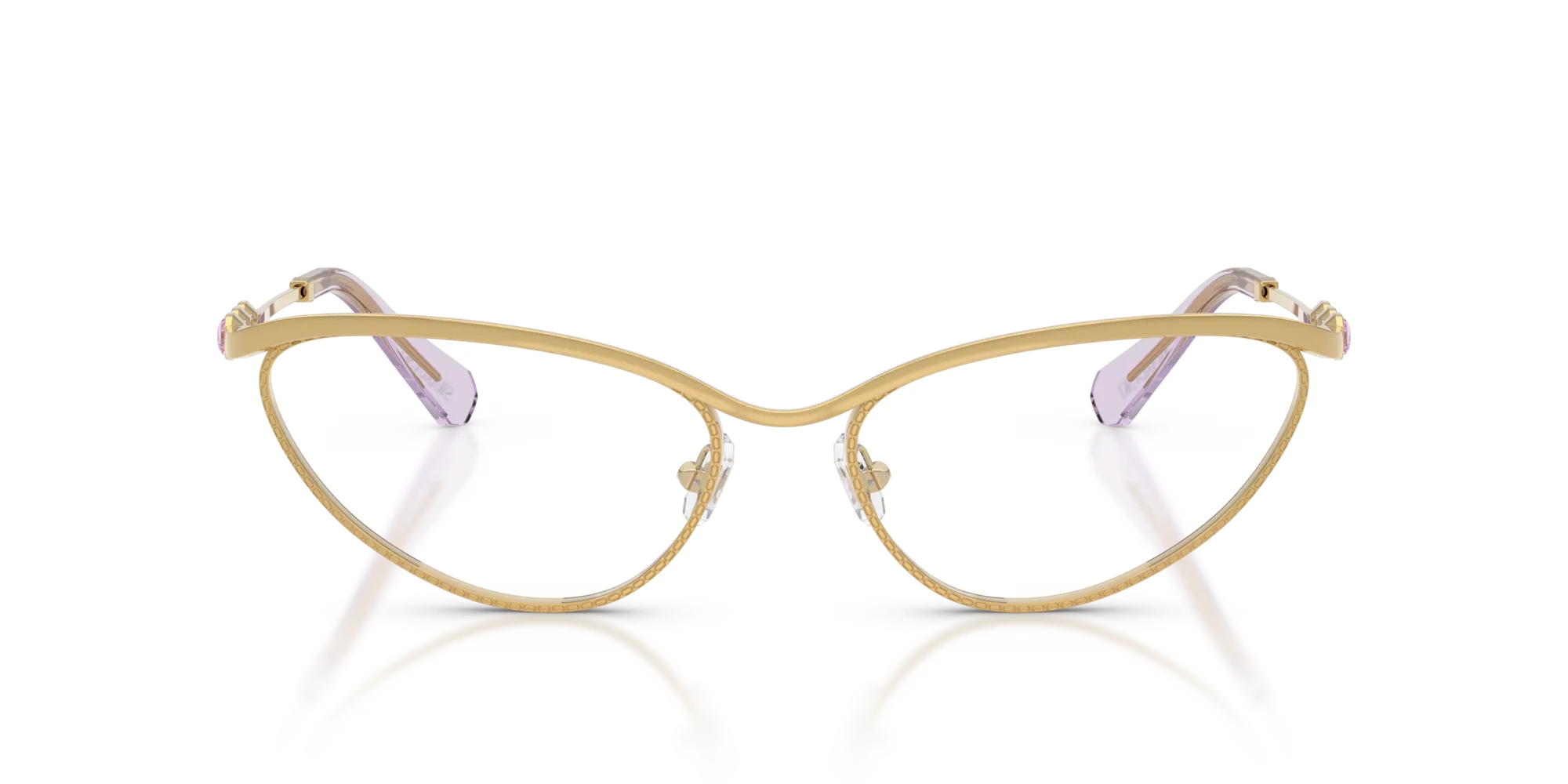 Swarovski SK1027 4017 Montature da vista Metallo Oro Cat Eye Normale - immagine 3