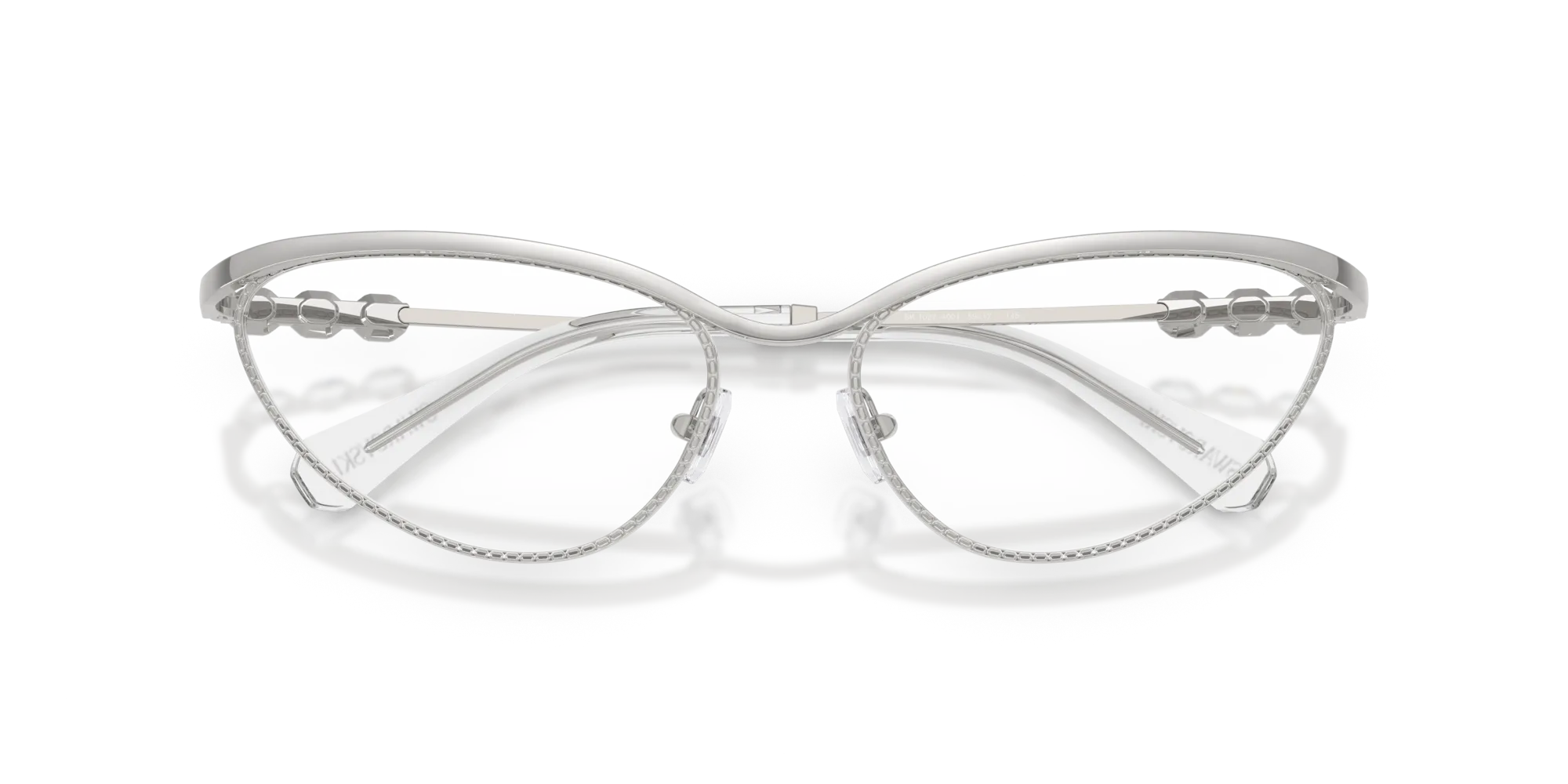 Swarovski SK1027 4001 Montature da vista Metallo Argento Cat Eye Normale - immagine 2